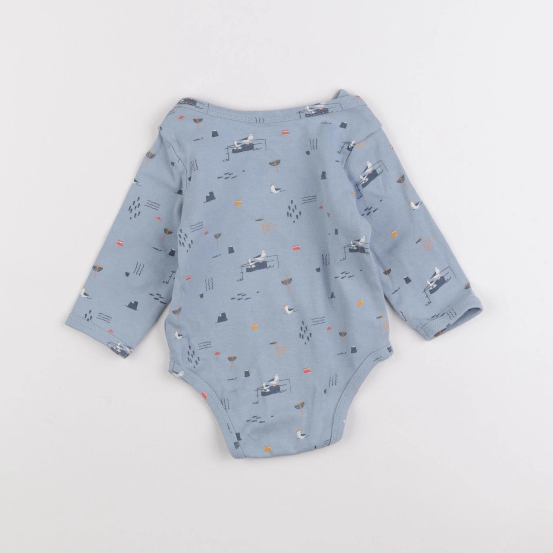 Vertbaudet - body bleu - 9 mois