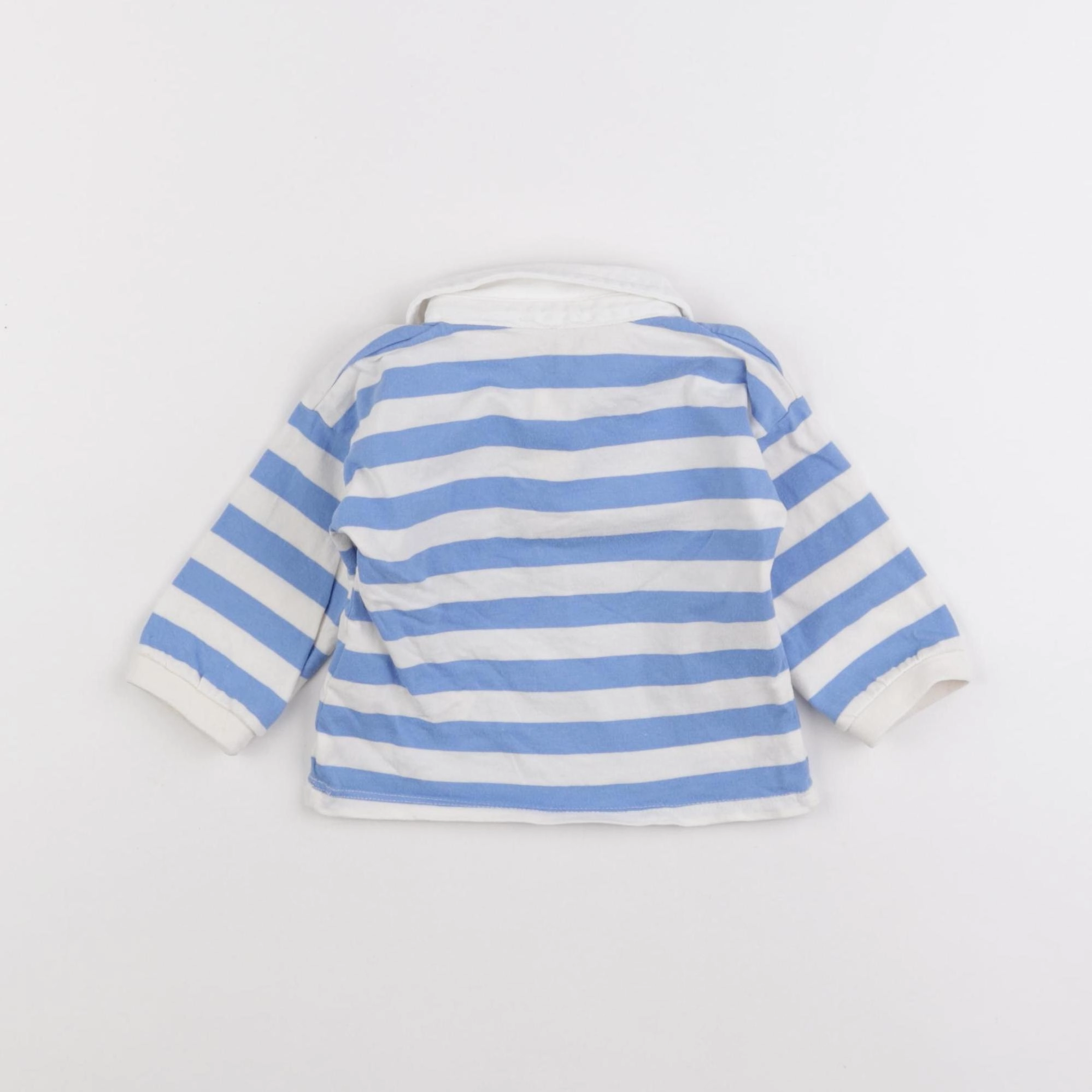 Vertbaudet - polo bleu - 6 mois