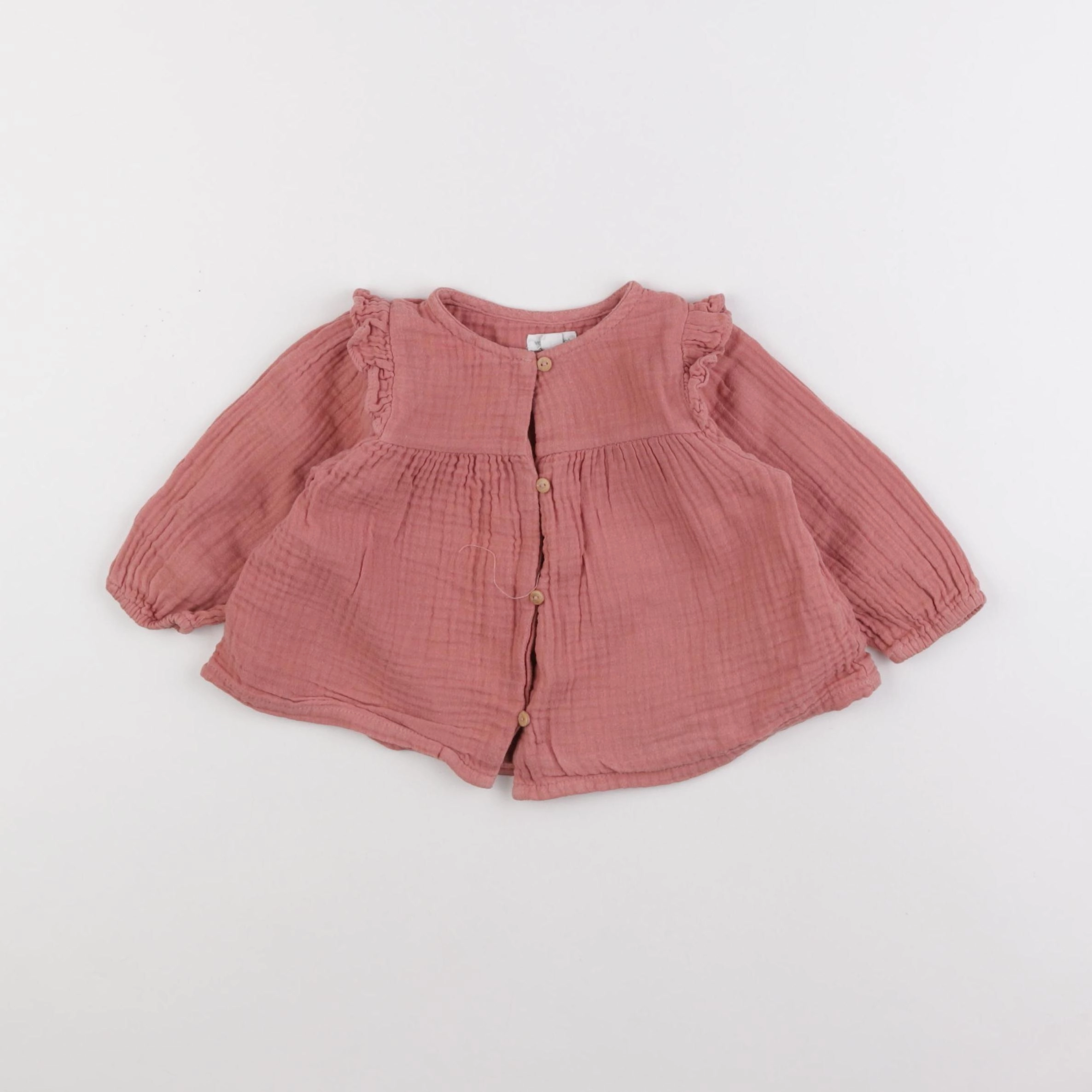 Vertbaudet - blouse rose - 9 mois