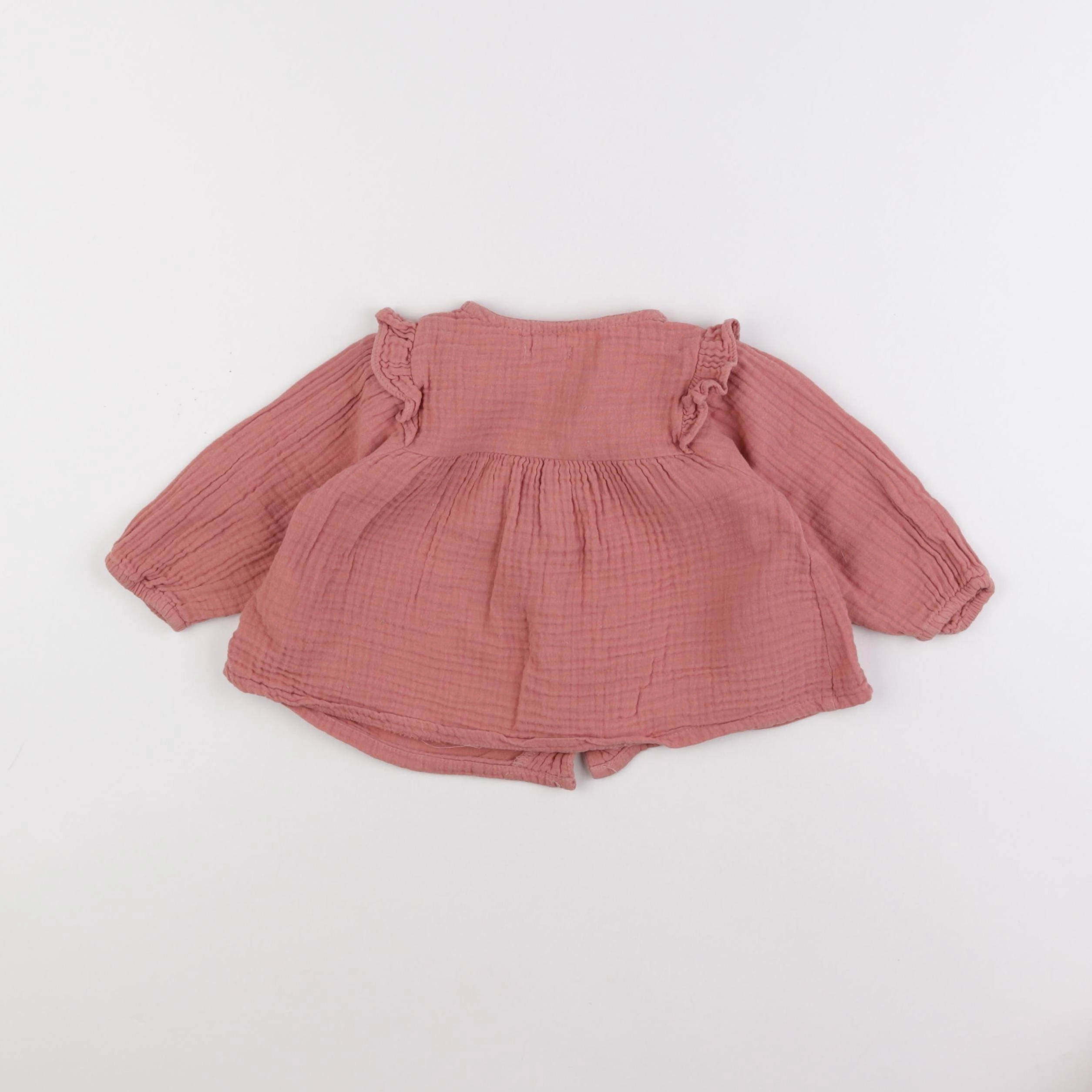 Vertbaudet - blouse rose - 9 mois