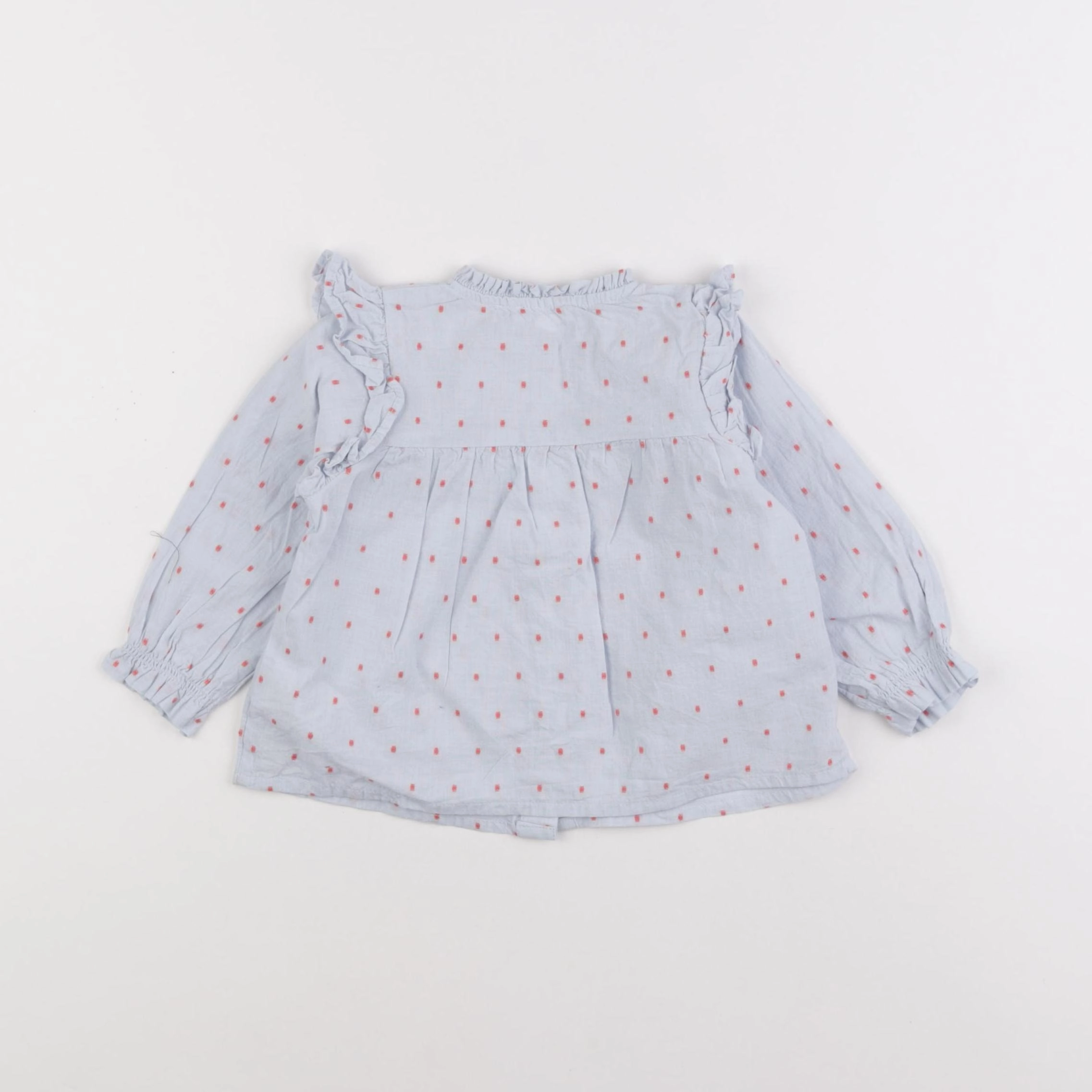 Vertbaudet - blouse bleu - 12 mois