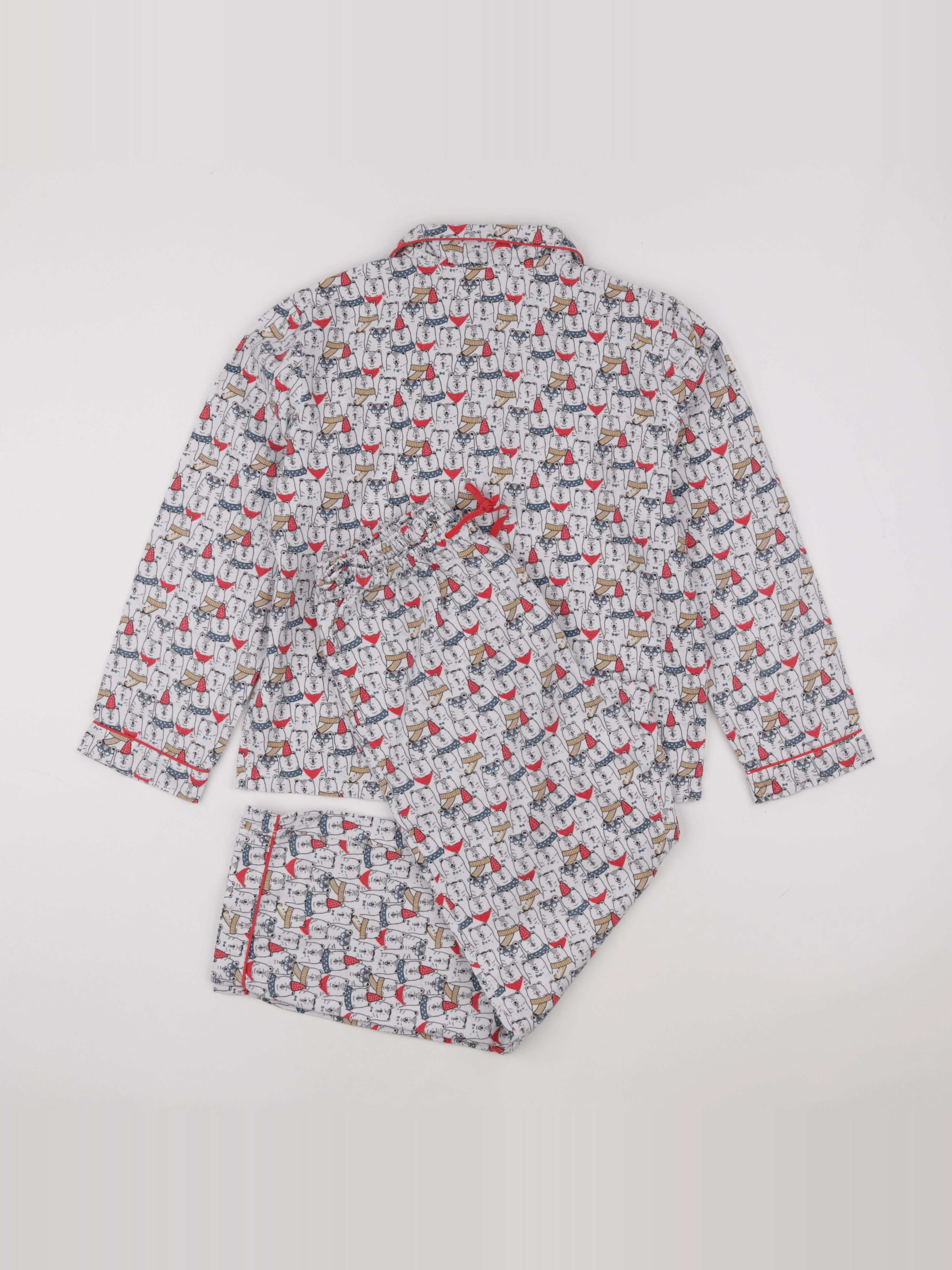 Monoprix - pyjama coton blanc - 12 ans