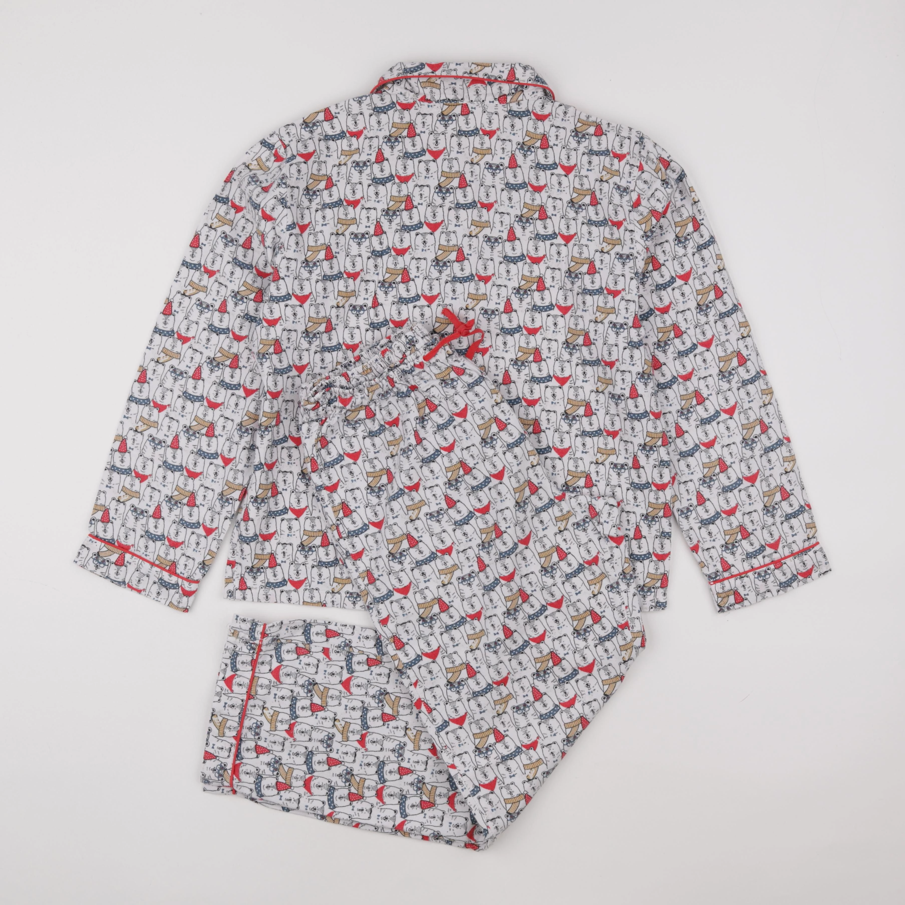 Monoprix - pyjama coton blanc - 12 ans