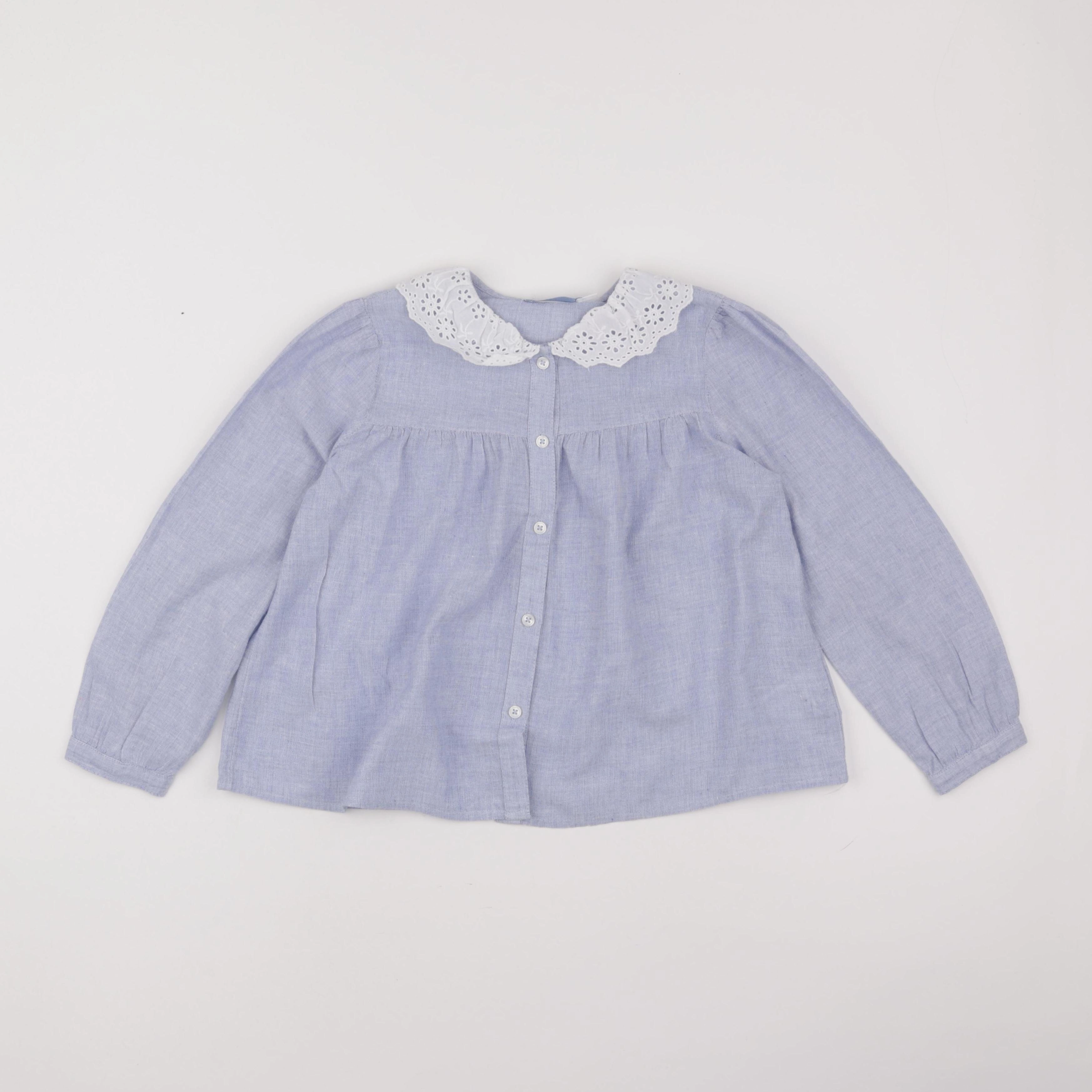 Monoprix - blouse bleu - 8 ans