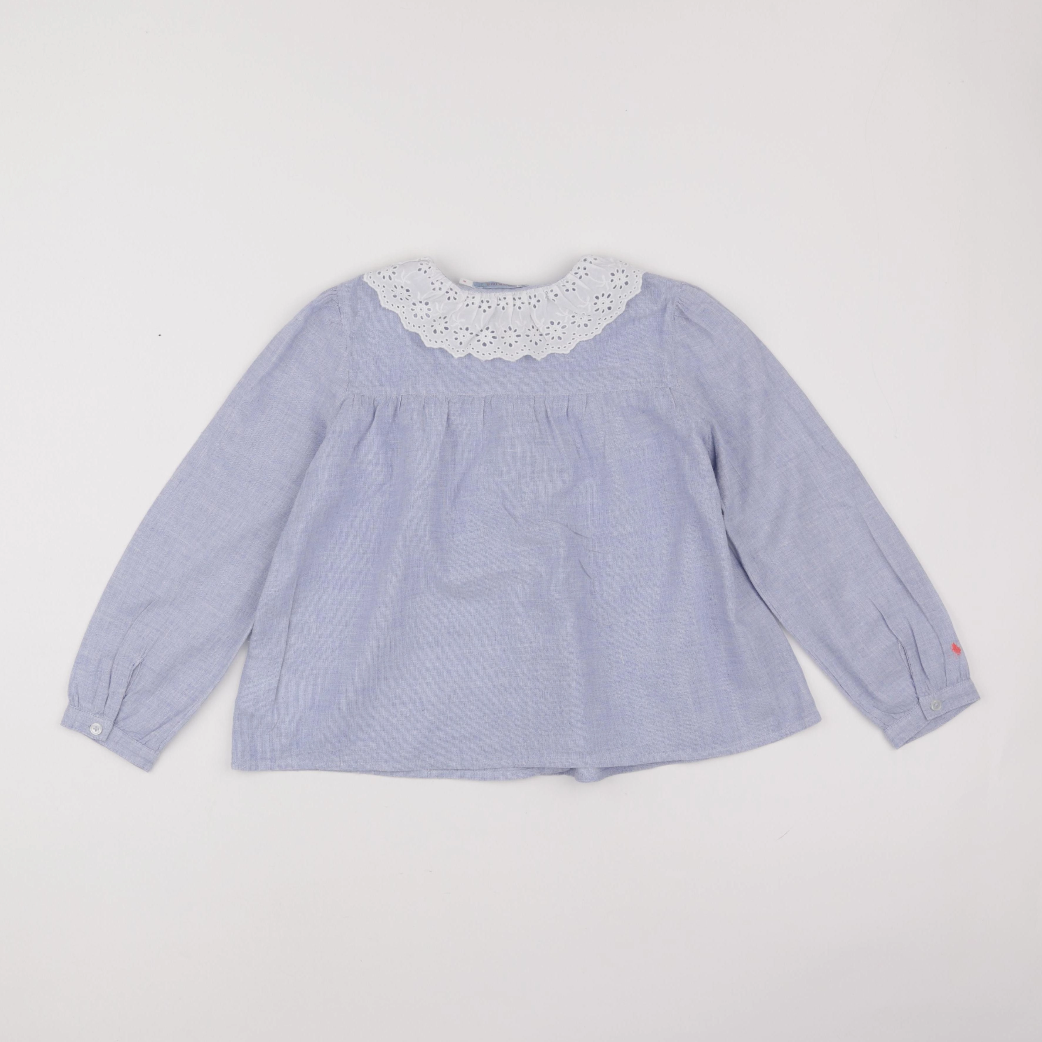 Monoprix - blouse bleu - 8 ans