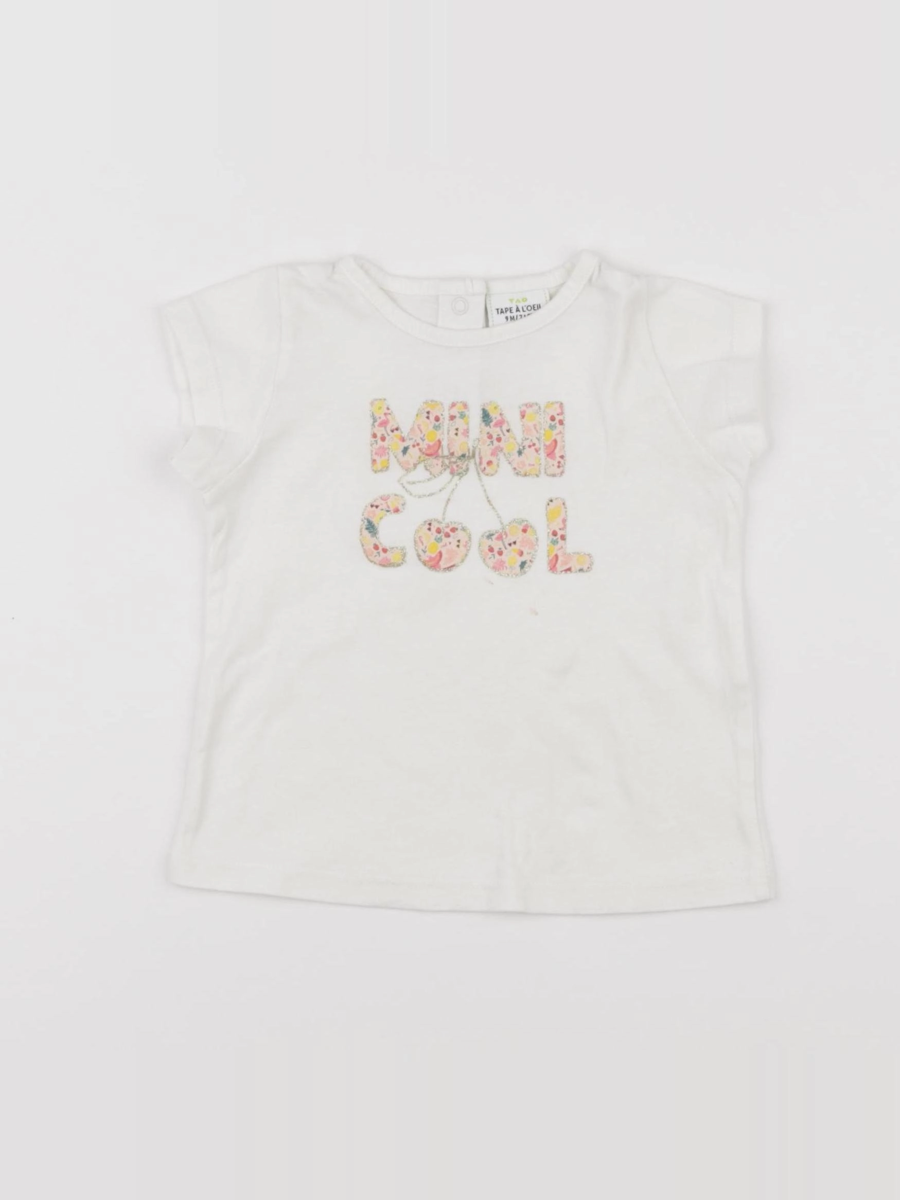 Tape à l'oeil - tee-shirt blanc - 9 mois