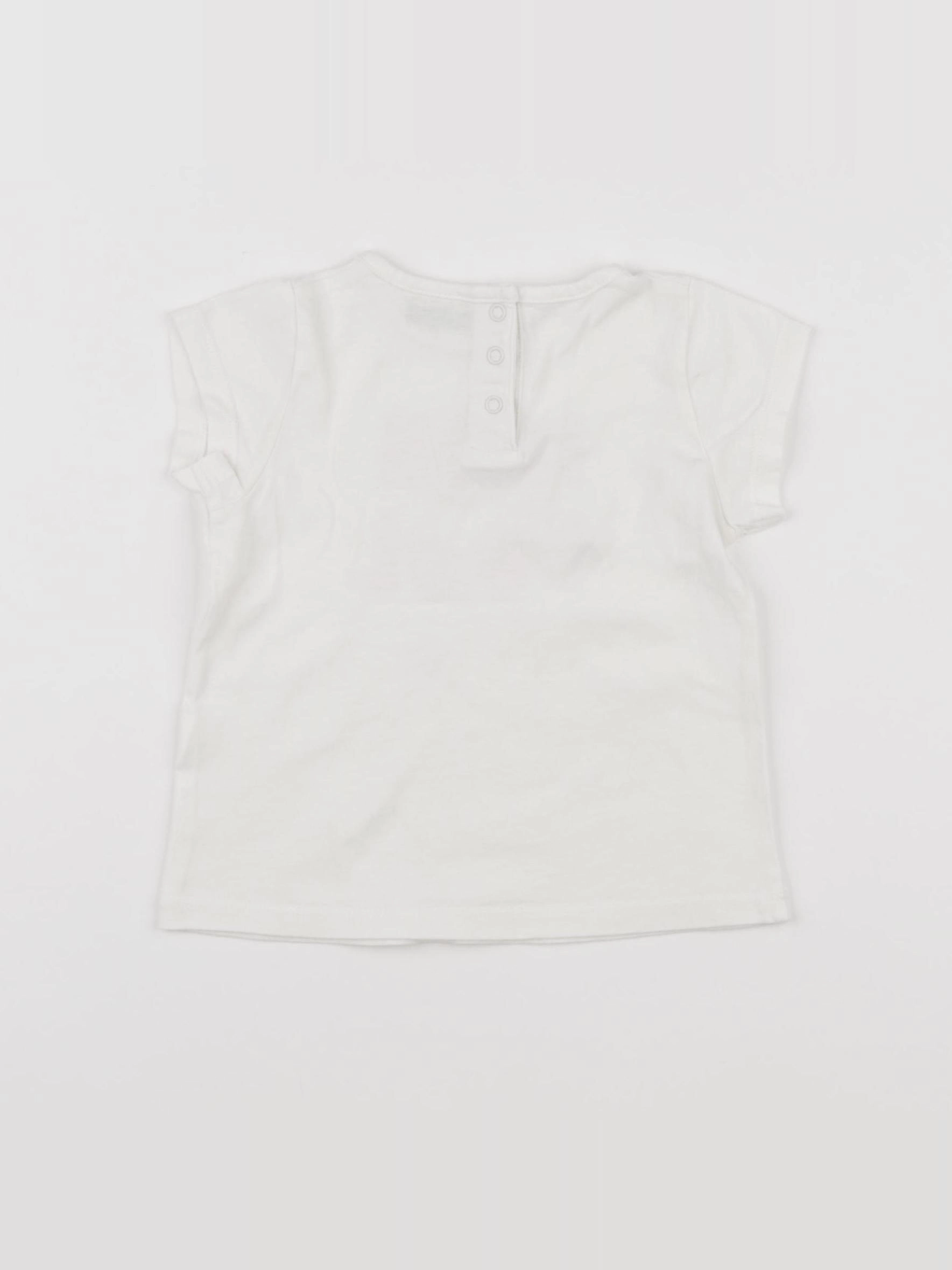 Tape à l'oeil - tee-shirt blanc - 9 mois
