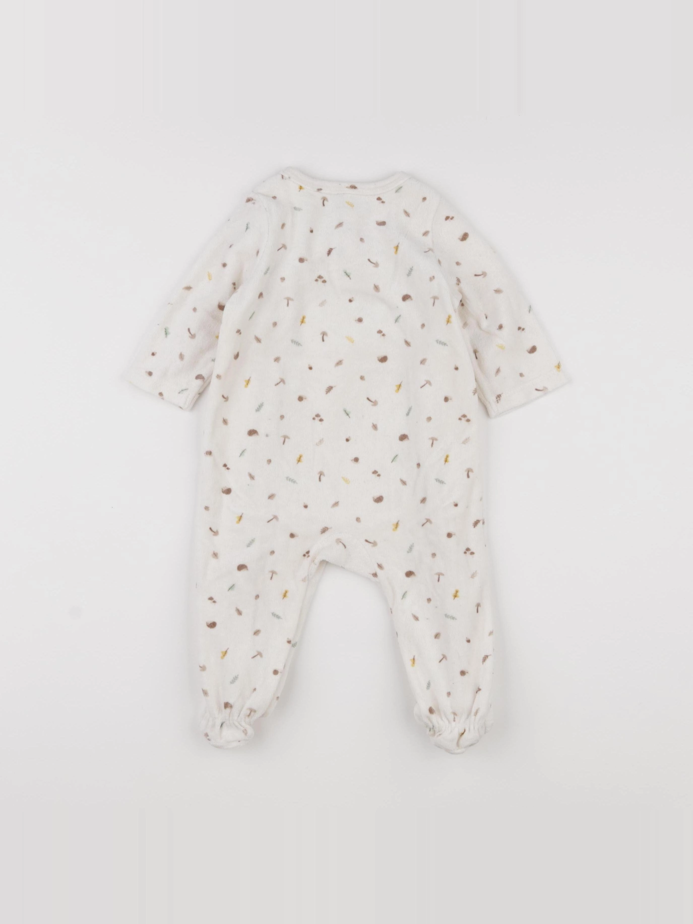 Tape à l'oeil - pyjama velours beige - 9 mois