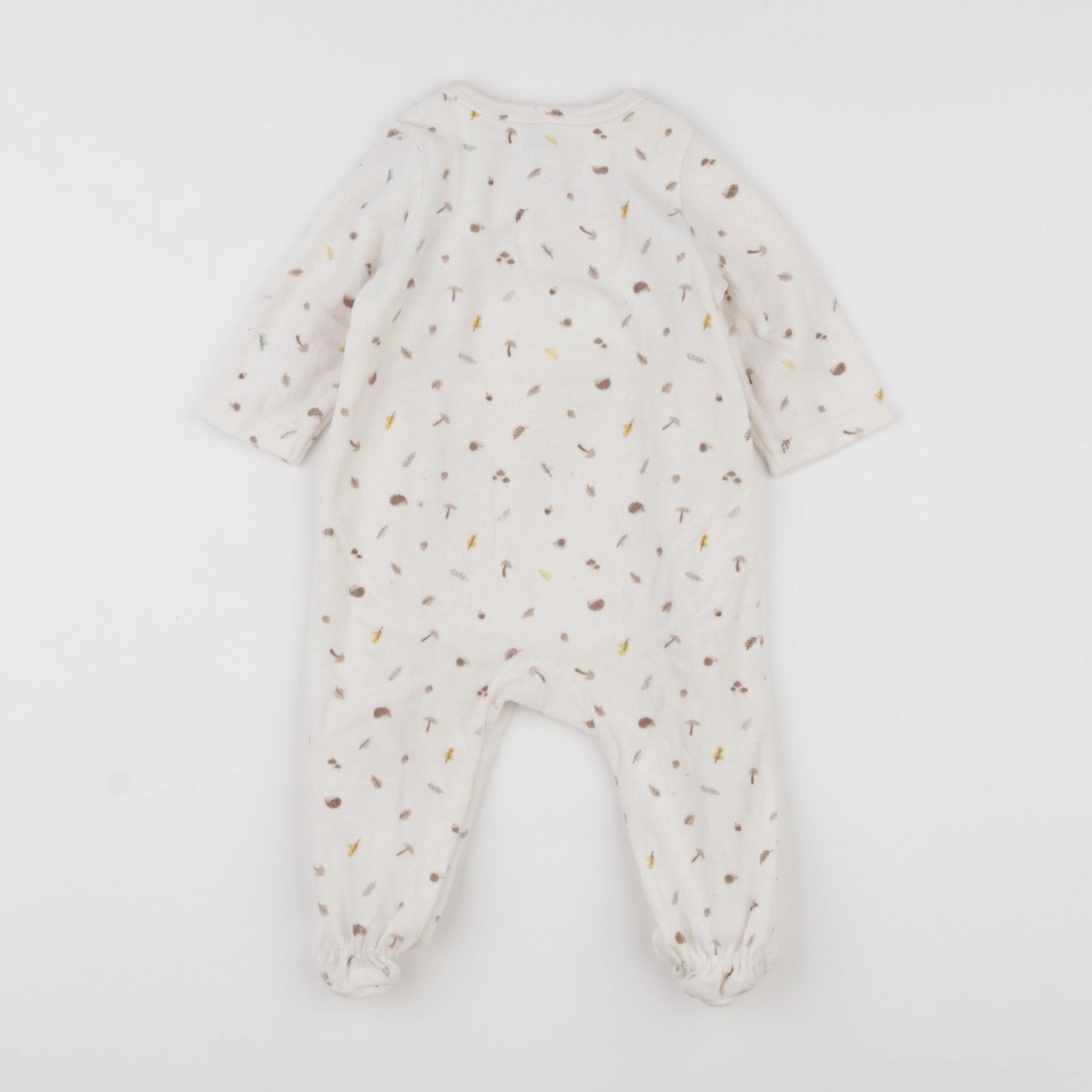 Tape à l'oeil - pyjama velours beige - 9 mois