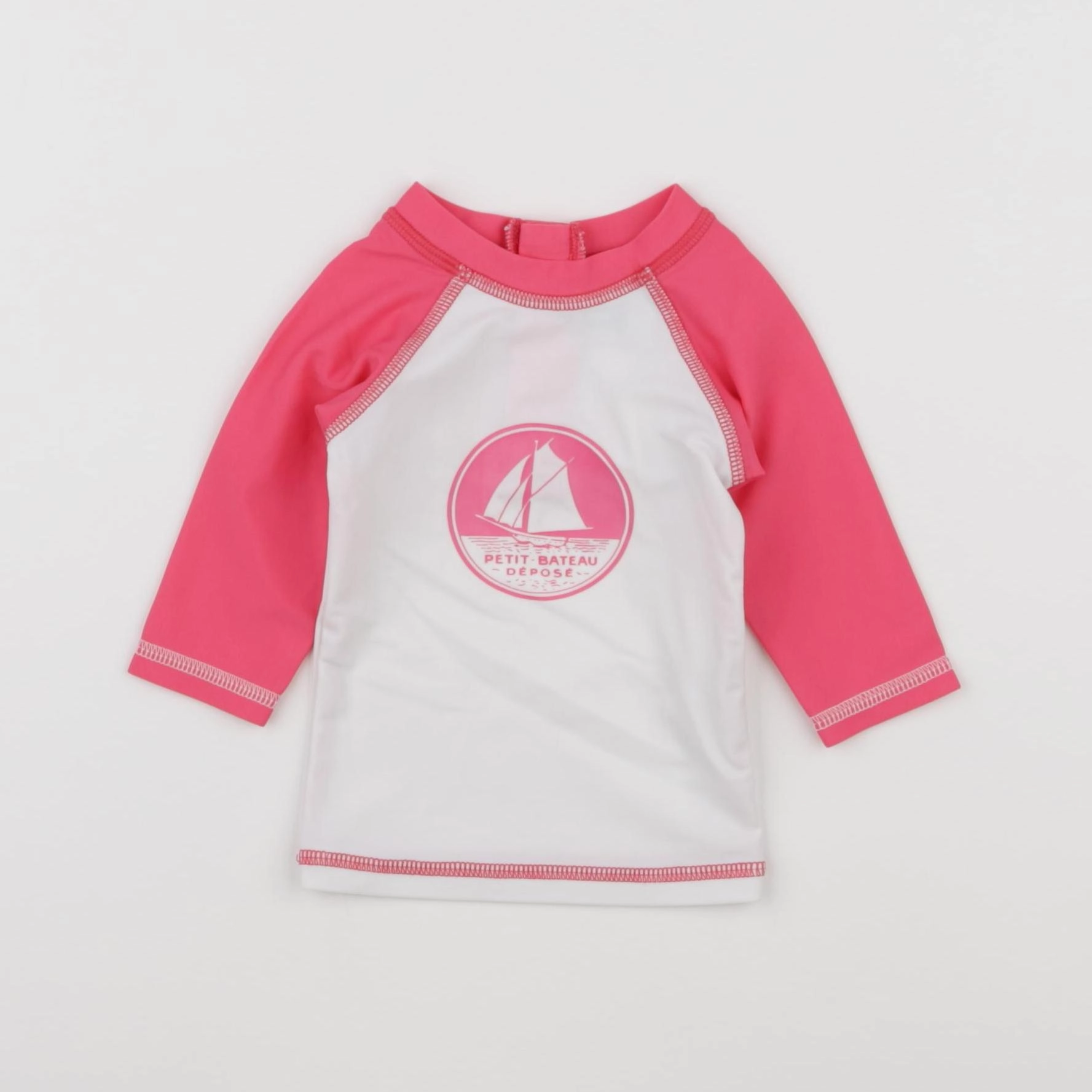 Petit Bateau - tee-shirt de bain rose - 6 mois