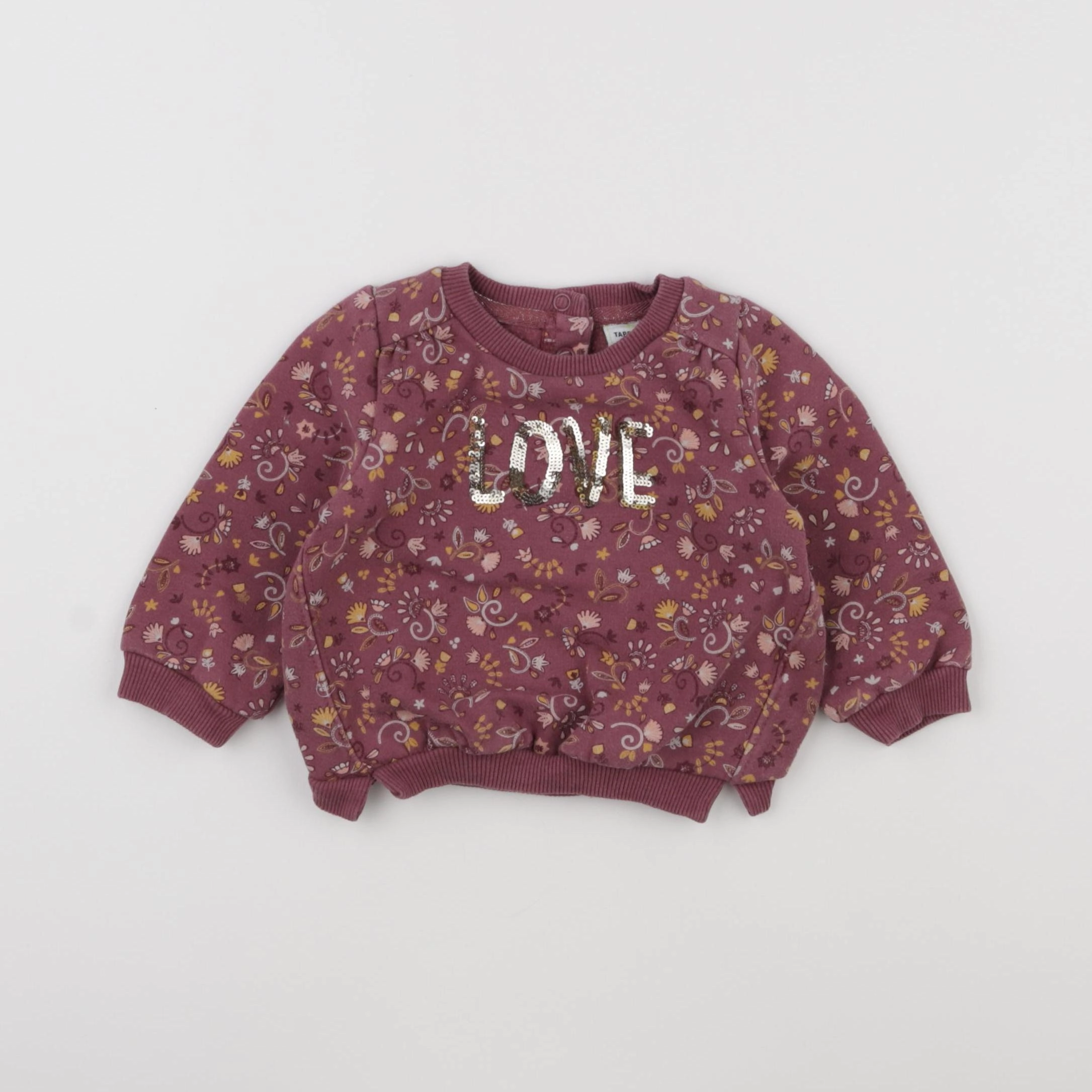 Tape à l'oeil - sweat violet - 6 mois