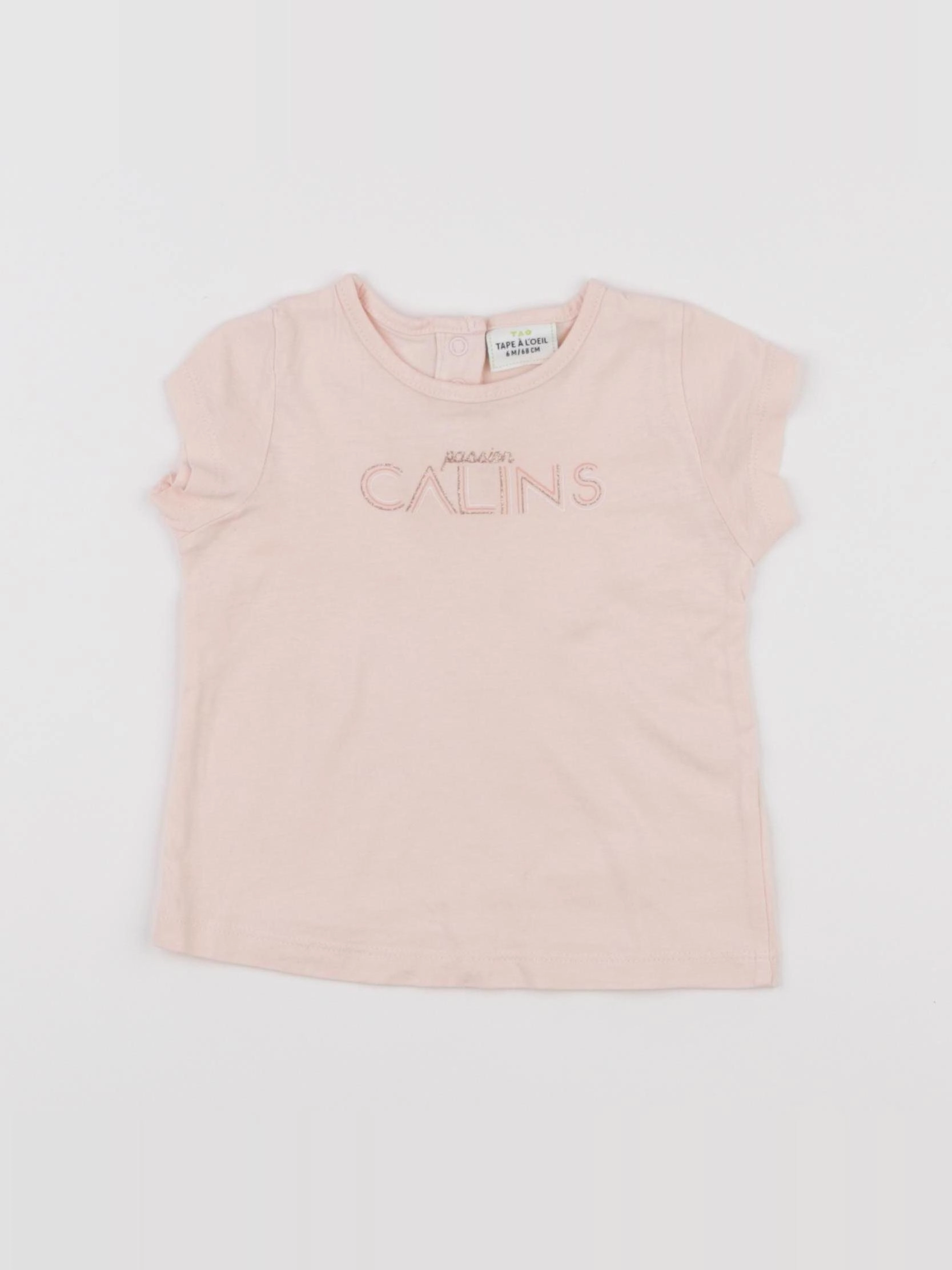 Tape à l'oeil - tee-shirt rose - 6 mois