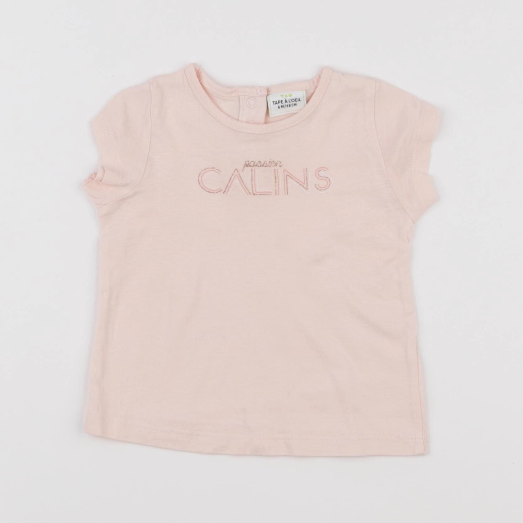 Tape à l'oeil - tee-shirt rose - 6 mois