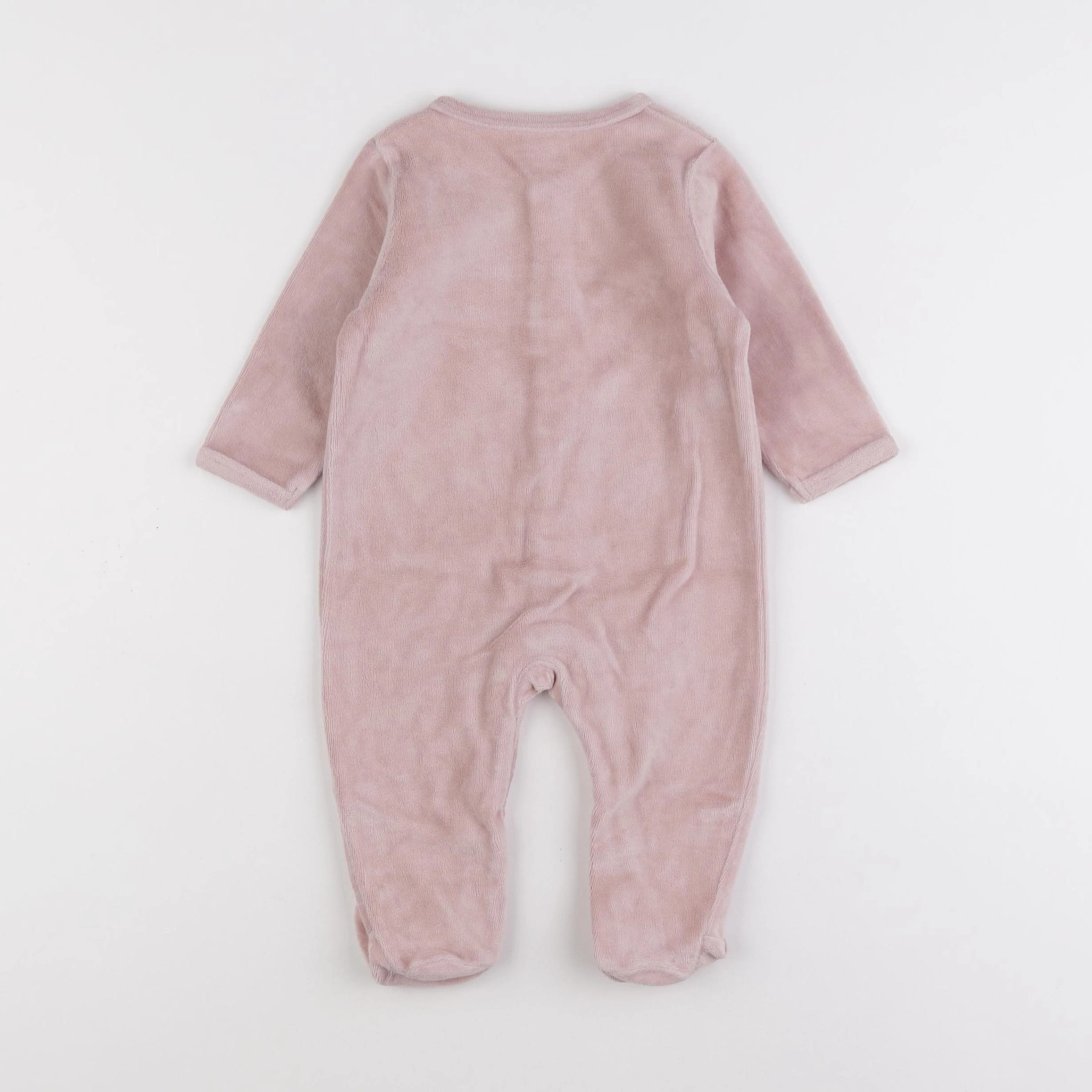 Vertbaudet - pyjama velours rose - 6 mois