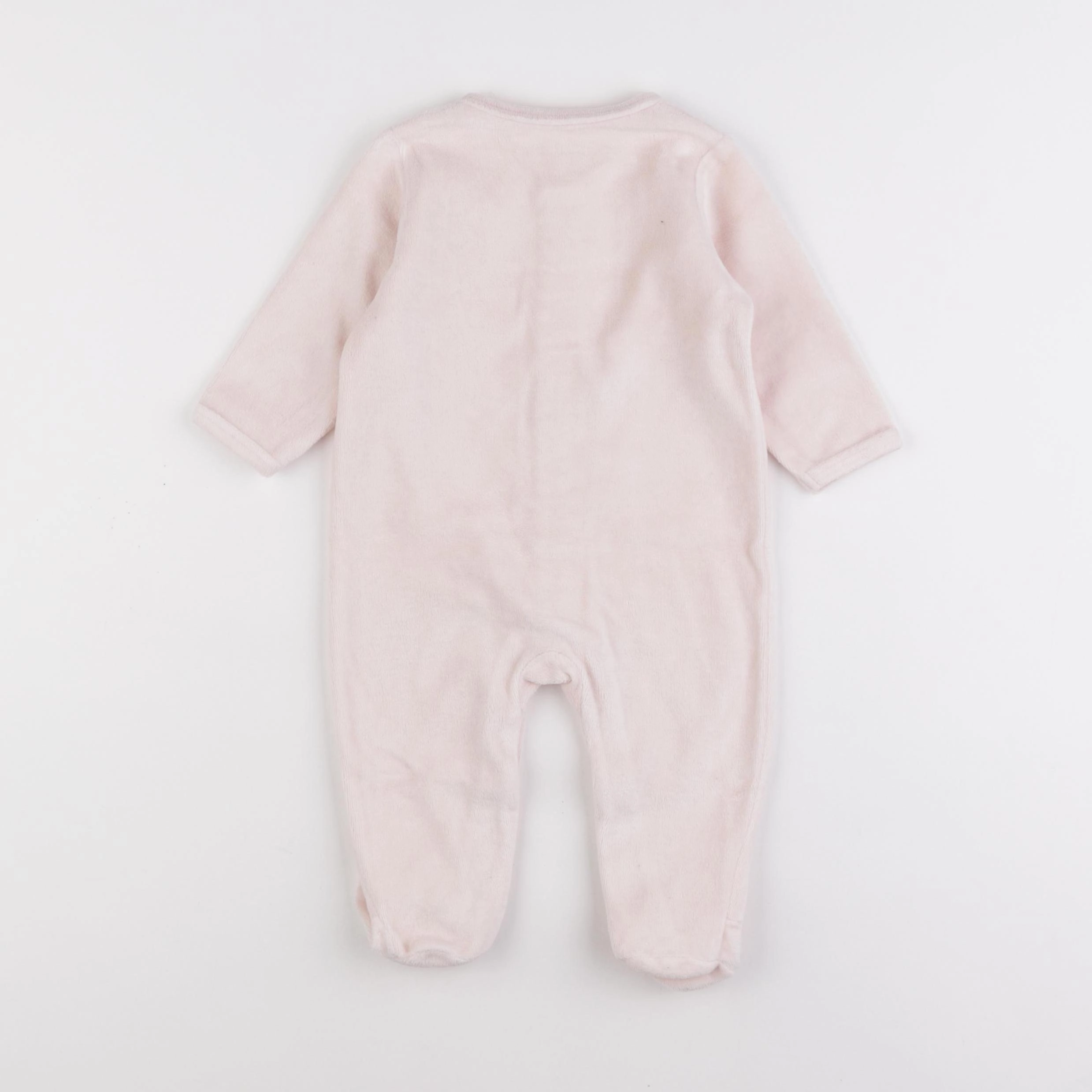 Vertbaudet - pyjama velours rose - 6 mois