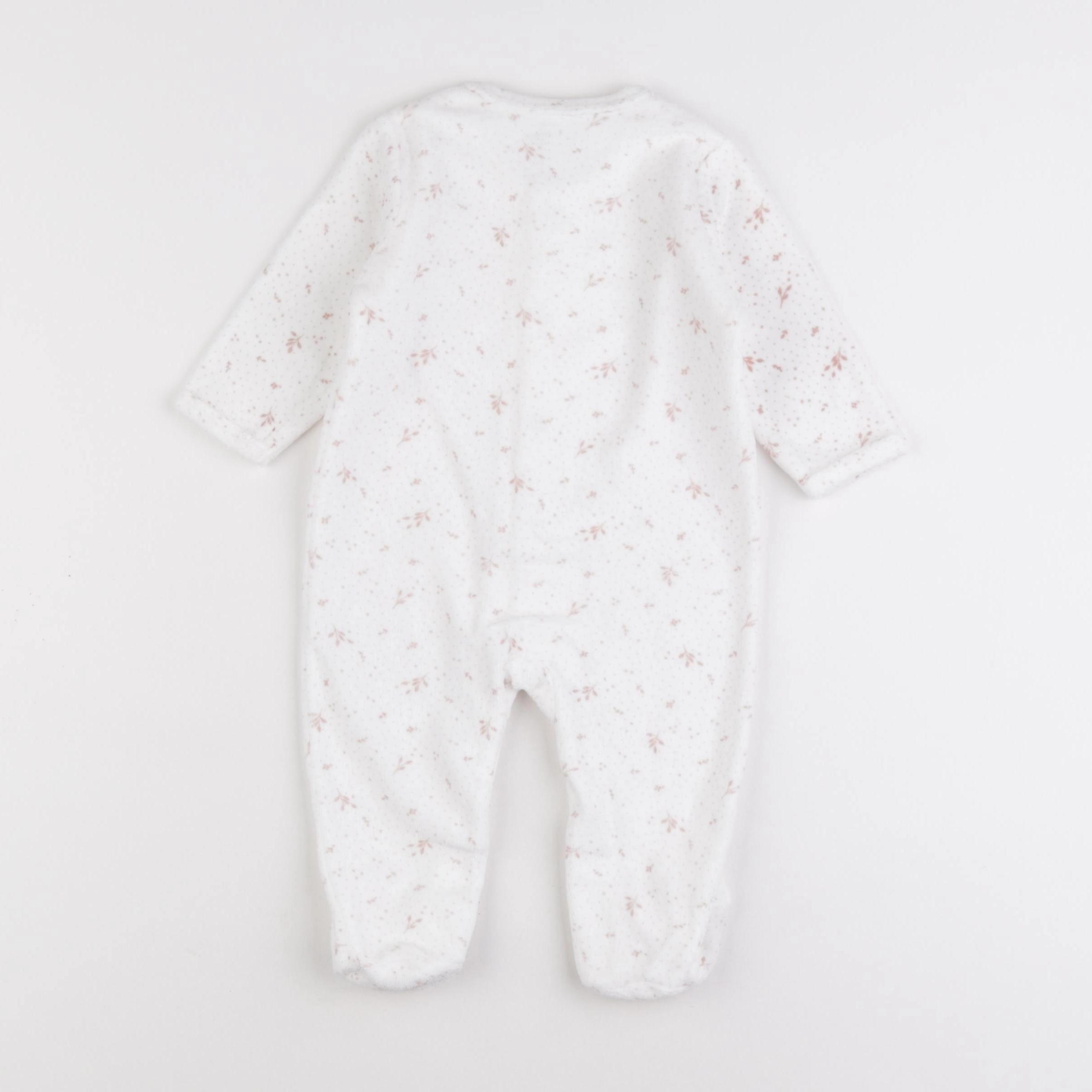 Vertbaudet - pyjama velours rose - 6 mois