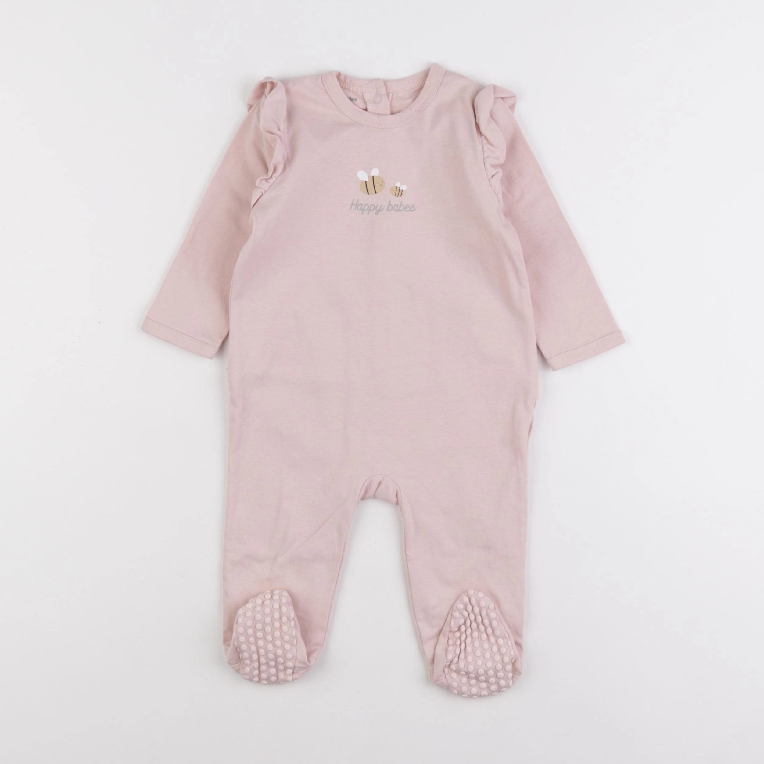 Vertbaudet - pyjama coton rose - 9 mois