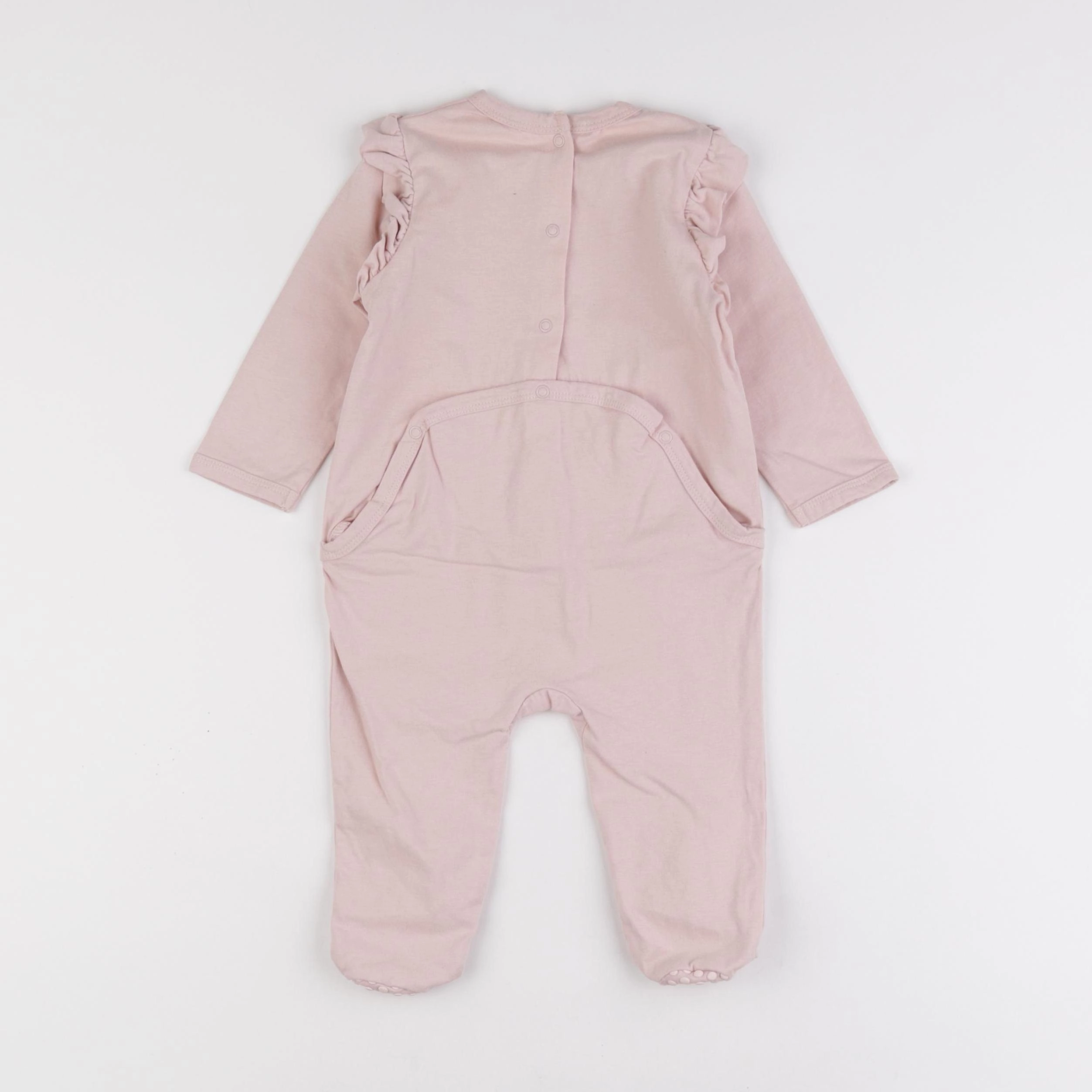 Vertbaudet - pyjama coton rose - 9 mois