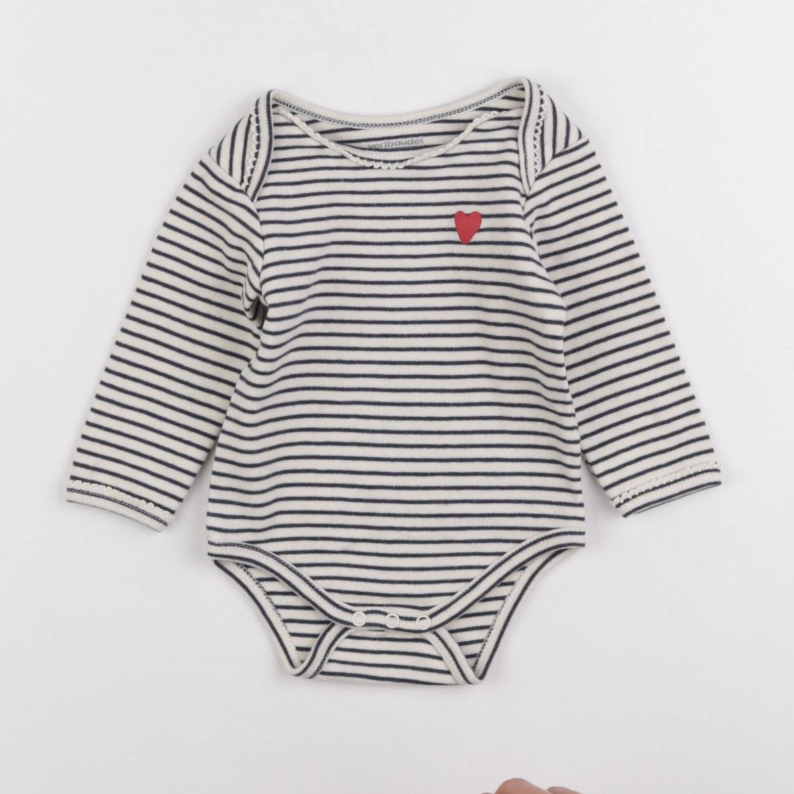 Vertbaudet - body bleu - 6 mois