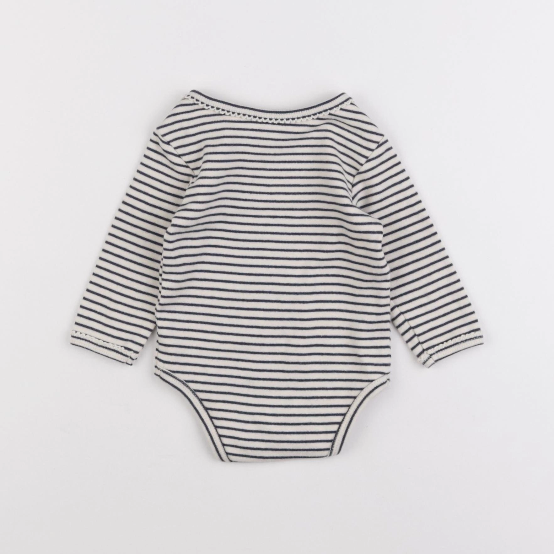 Vertbaudet - body bleu - 6 mois