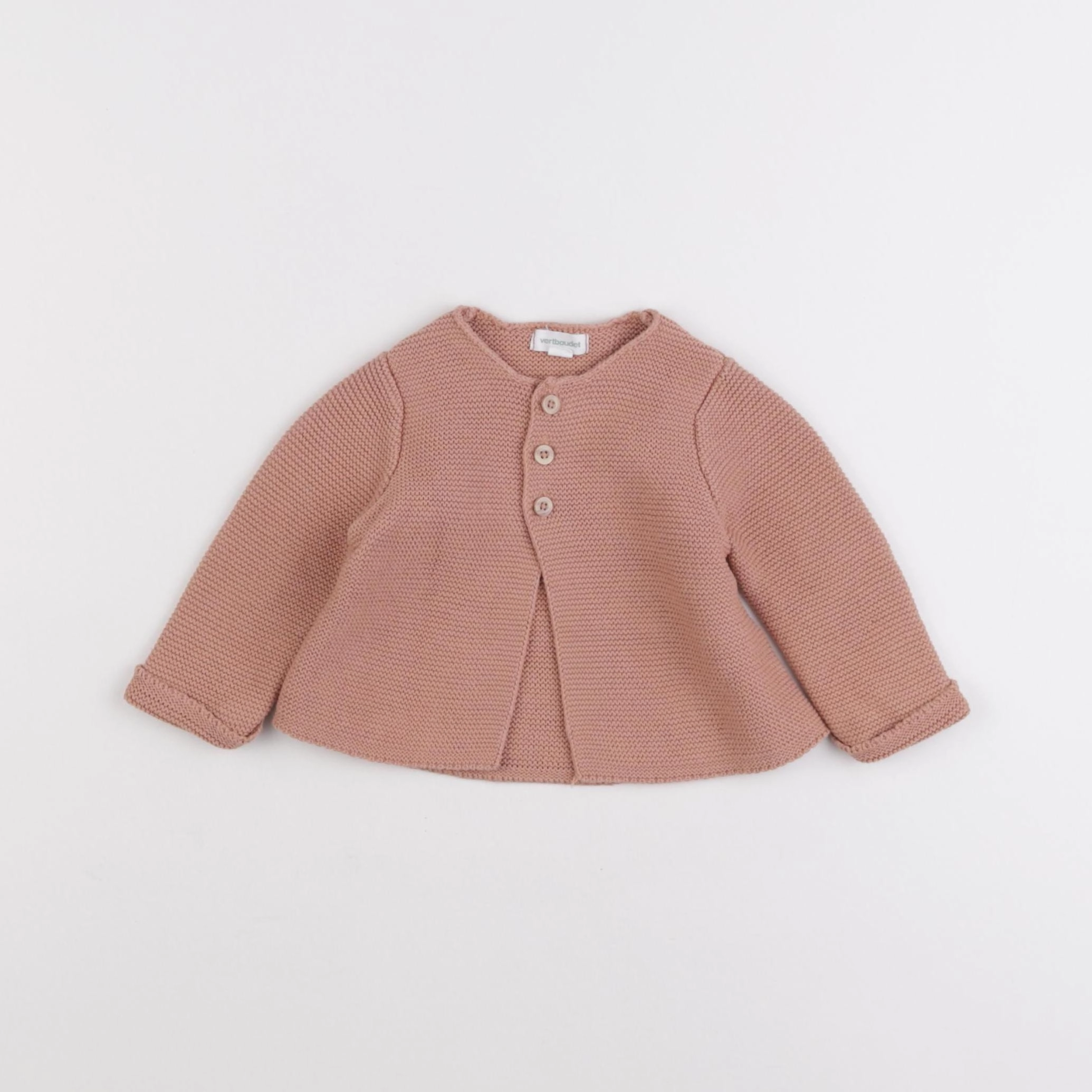 Vertbaudet - gilet rose - 3 mois