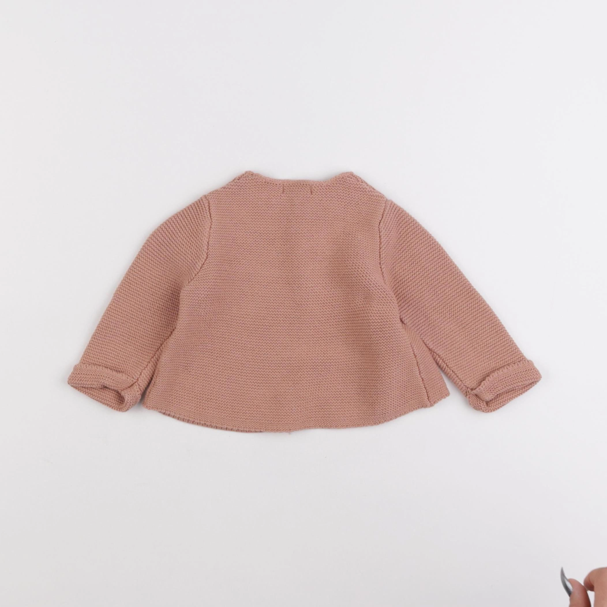 Vertbaudet - gilet rose - 3 mois