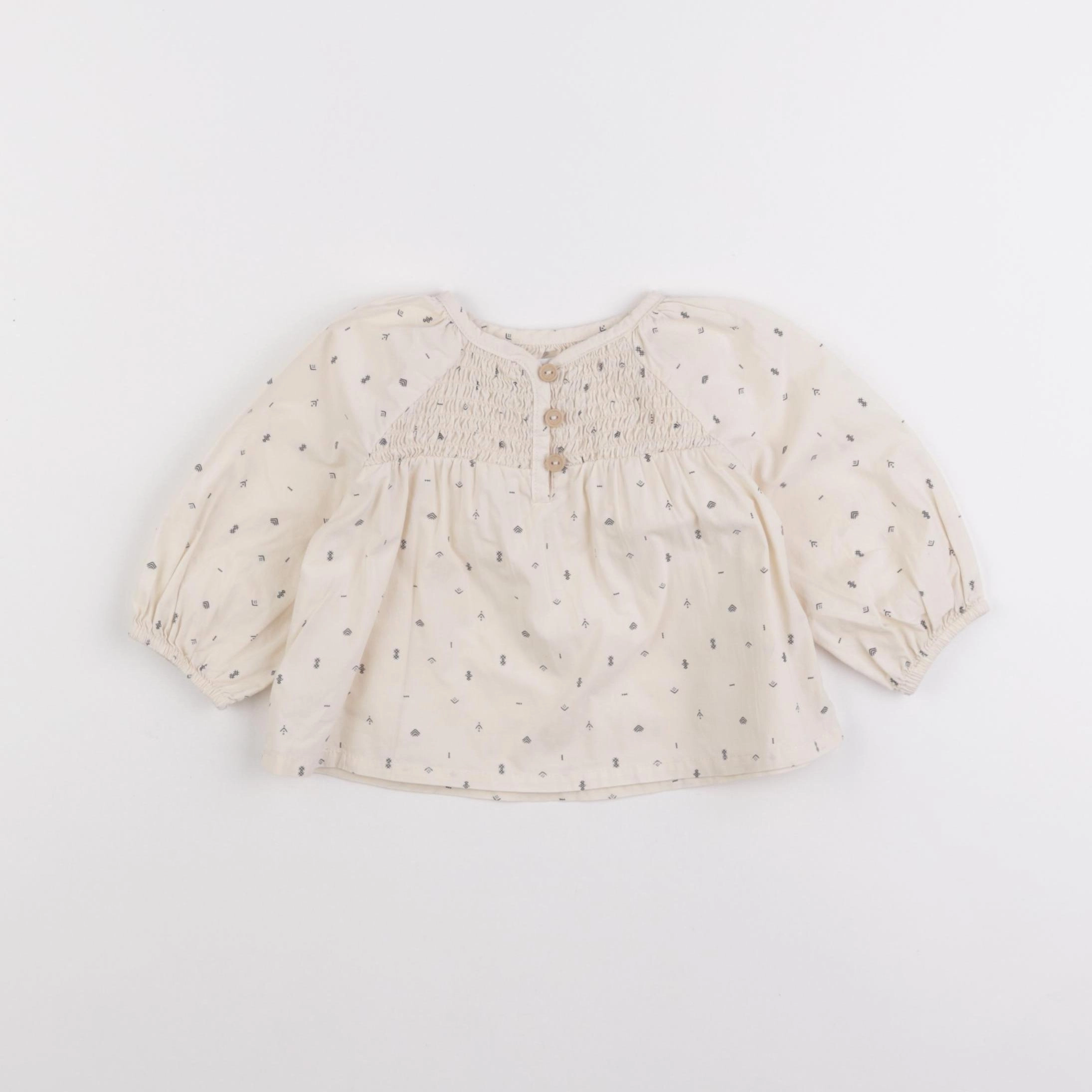 Vertbaudet - blouse beige - 6 mois