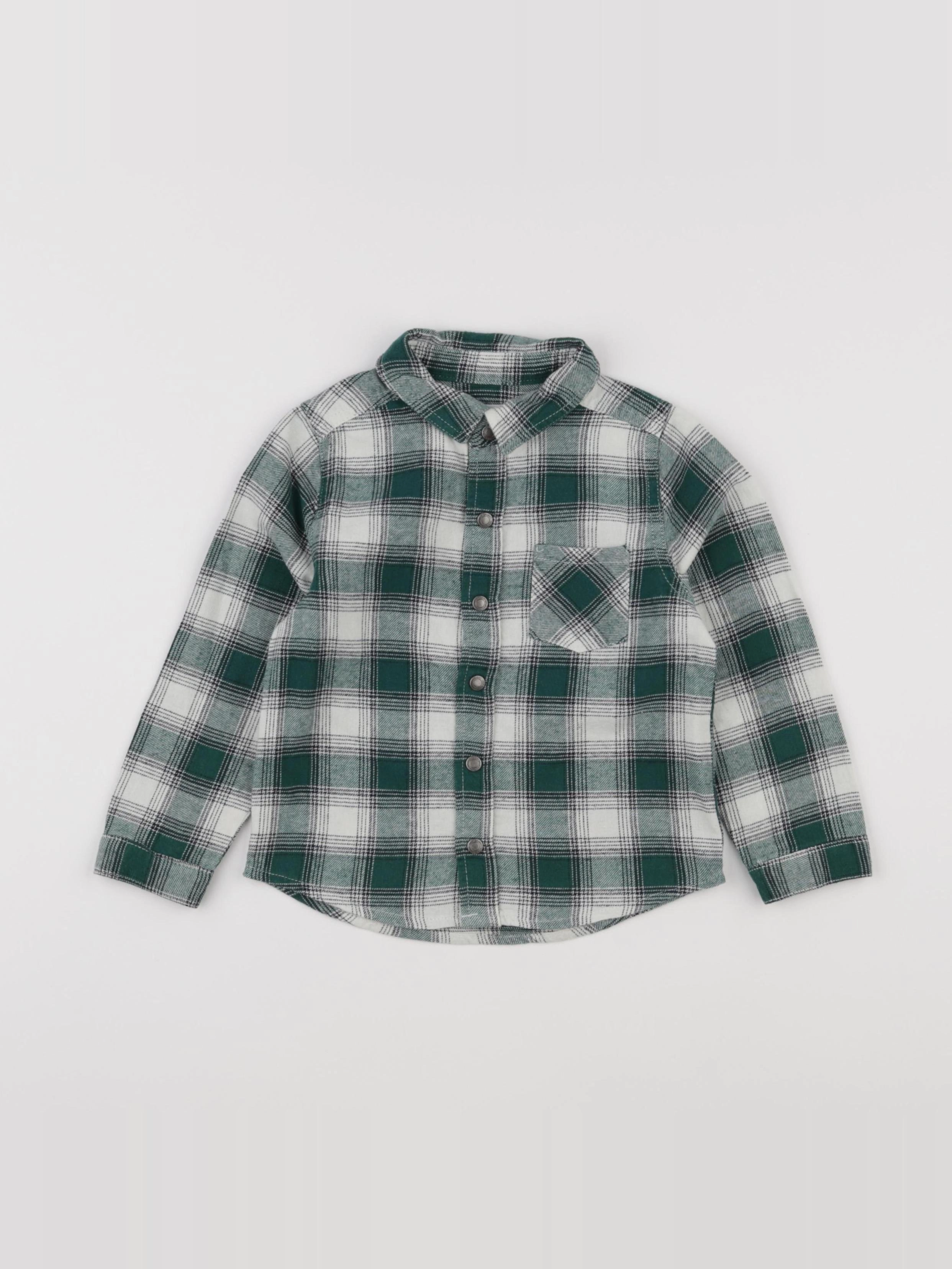 Vertbaudet - chemise vert - 36 mois