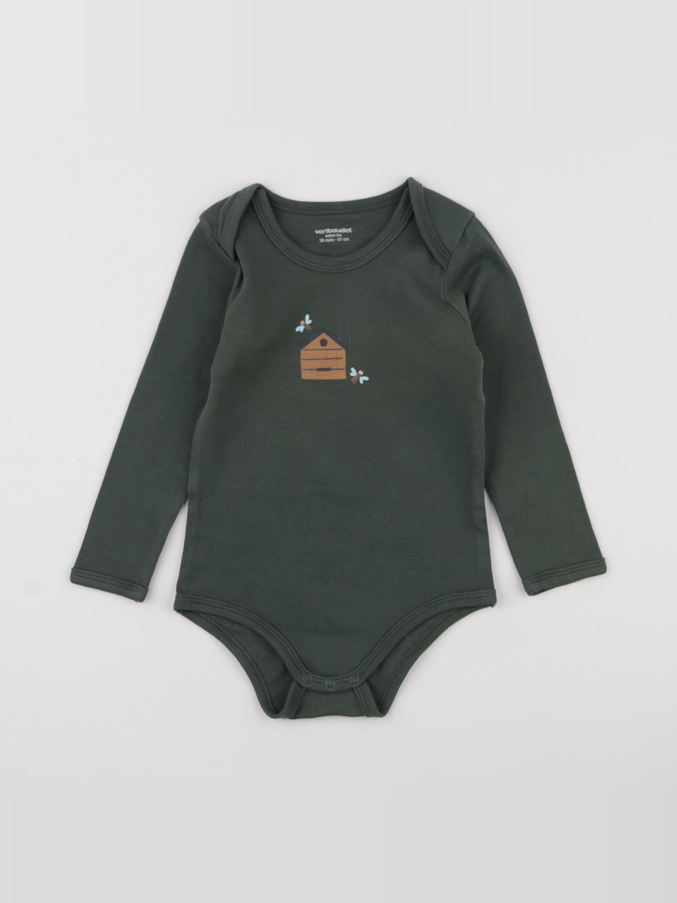 Vertbaudet - body vert - 36 mois