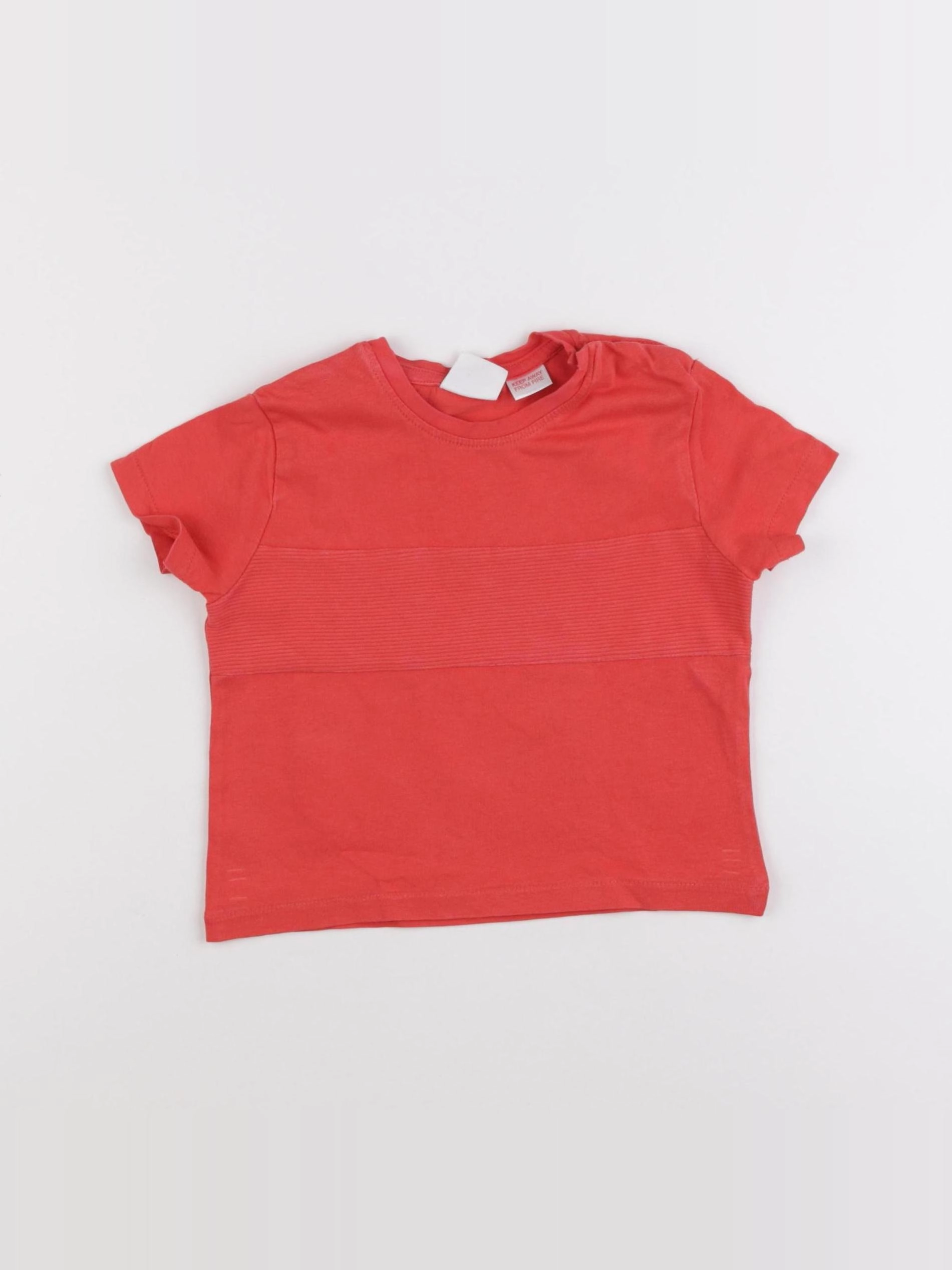 Zara - tee-shirt rouge - 6/9 mois