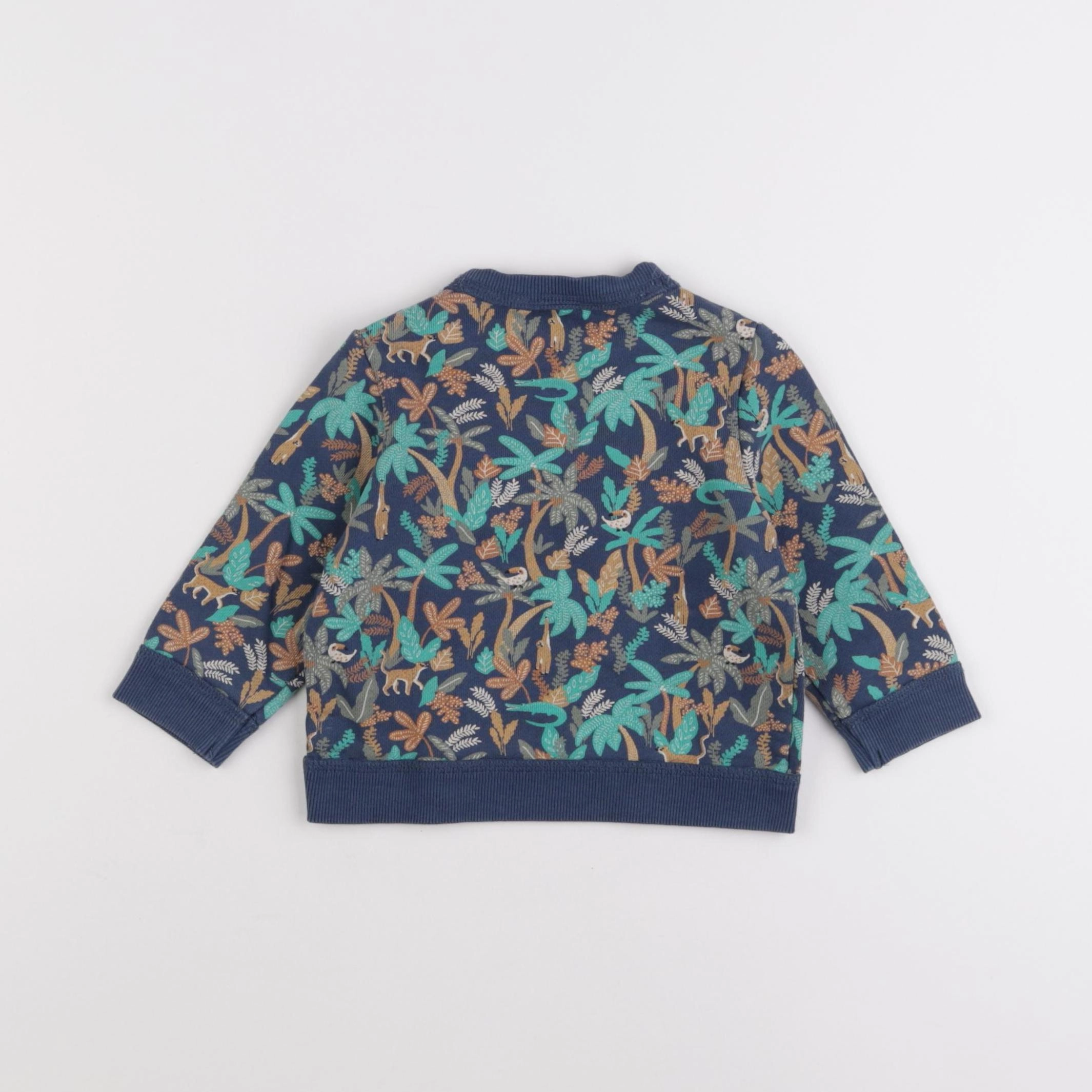 Tape à l'oeil - sweat bleu - 12 mois