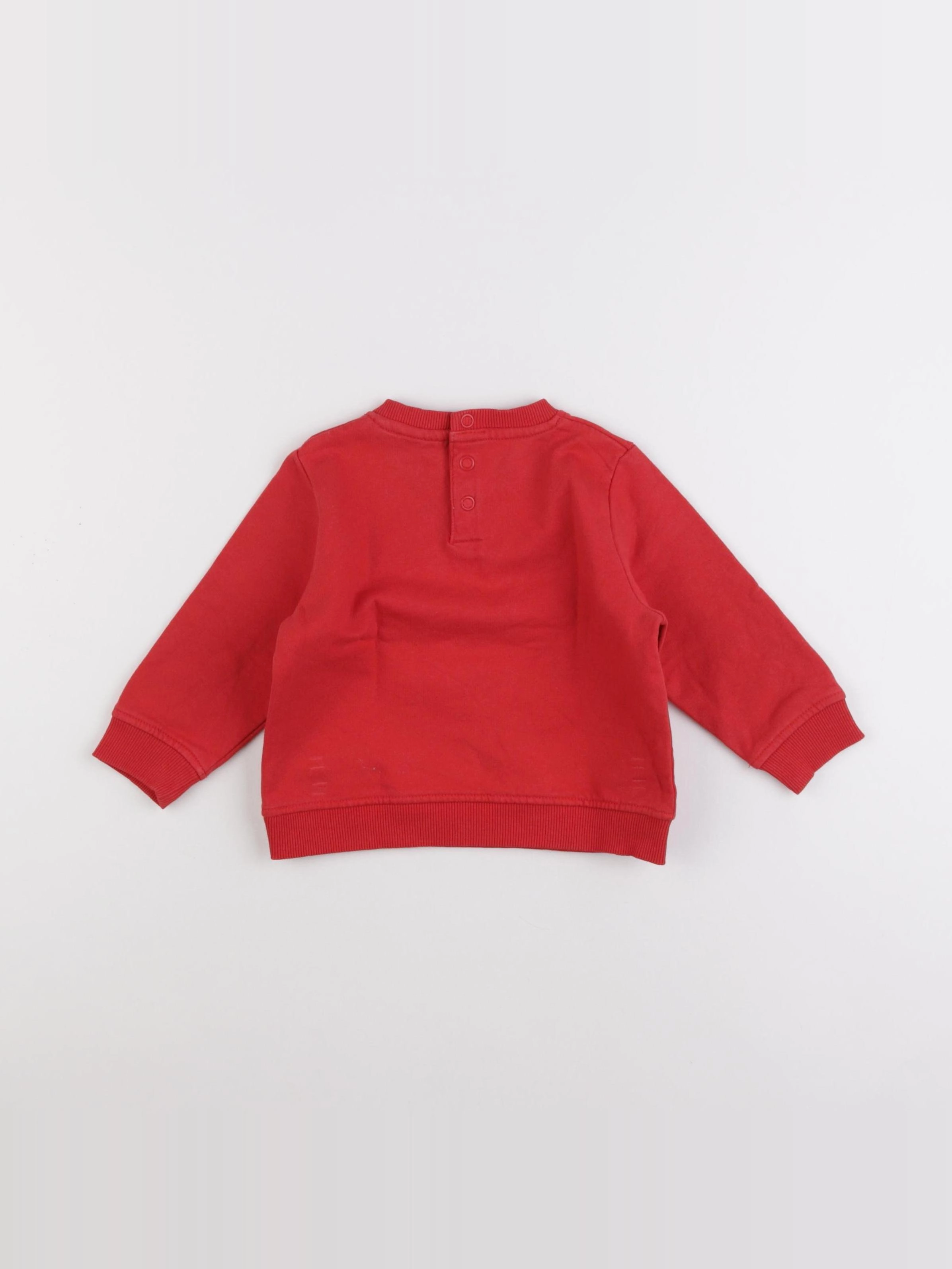 Tape à l'oeil - sweat rouge - 12 mois