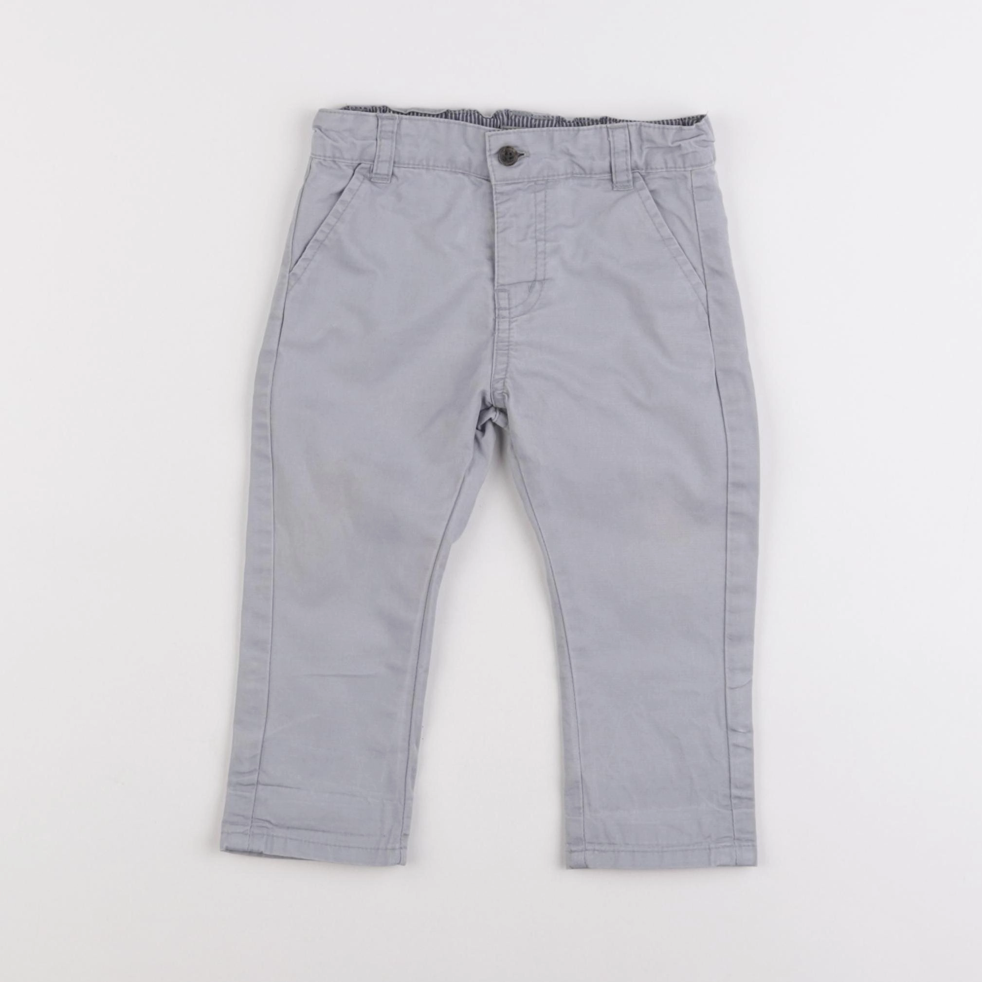 Vertbaudet - pantalon bleu - 12 mois