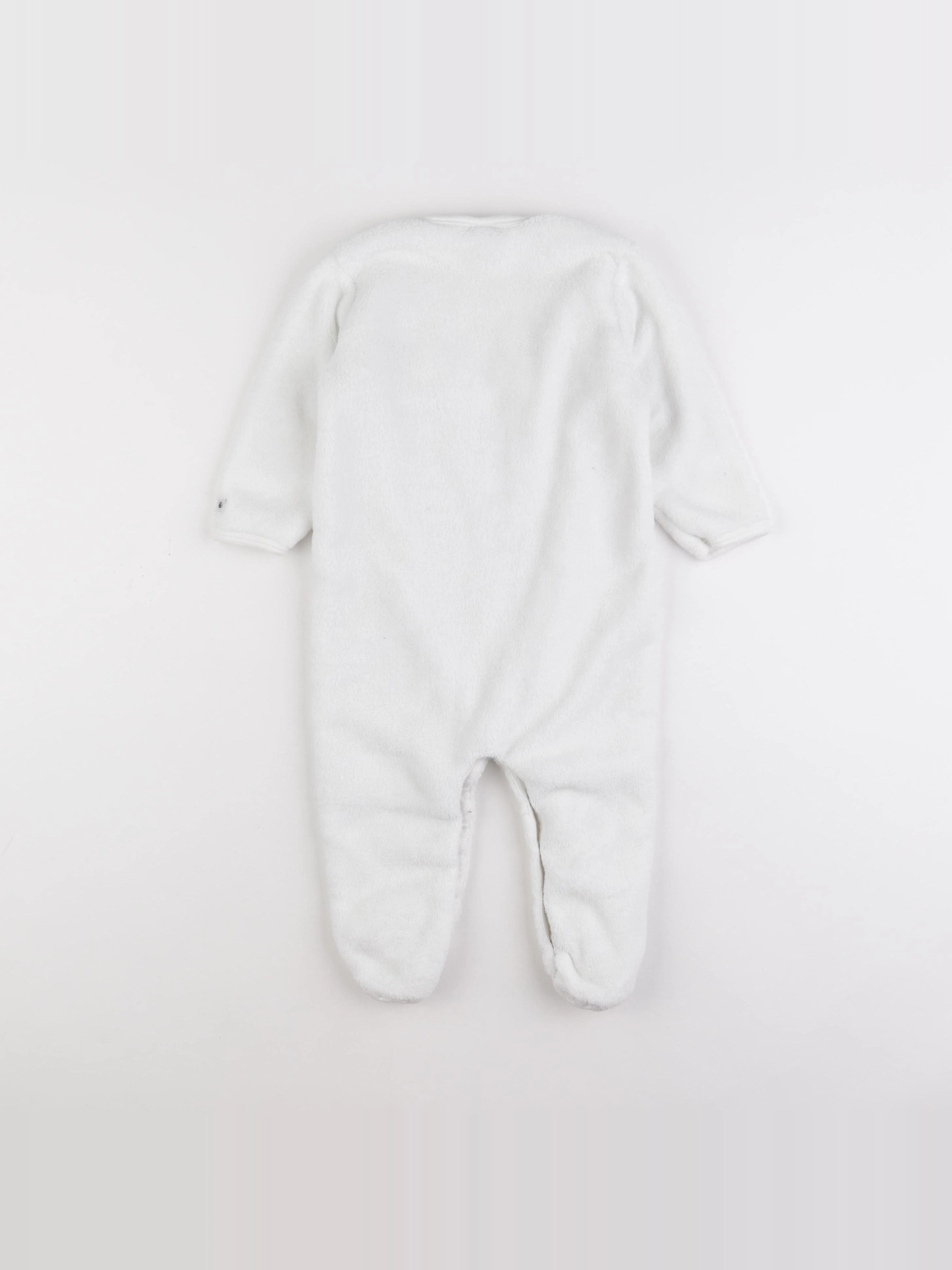Petit Bateau - sur-pyjama blanc - 18 mois