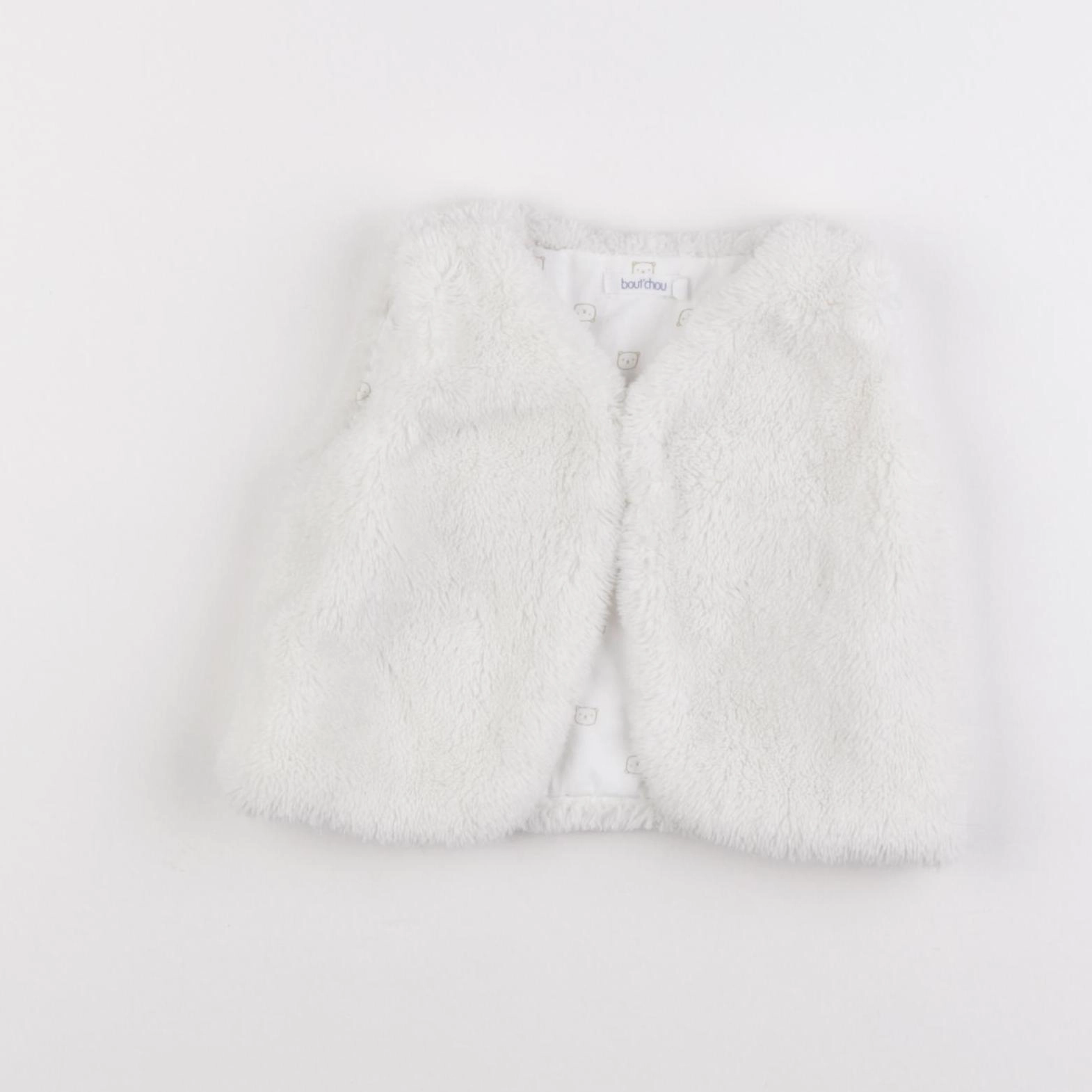 Boutchou - gilet blanc - 9 mois