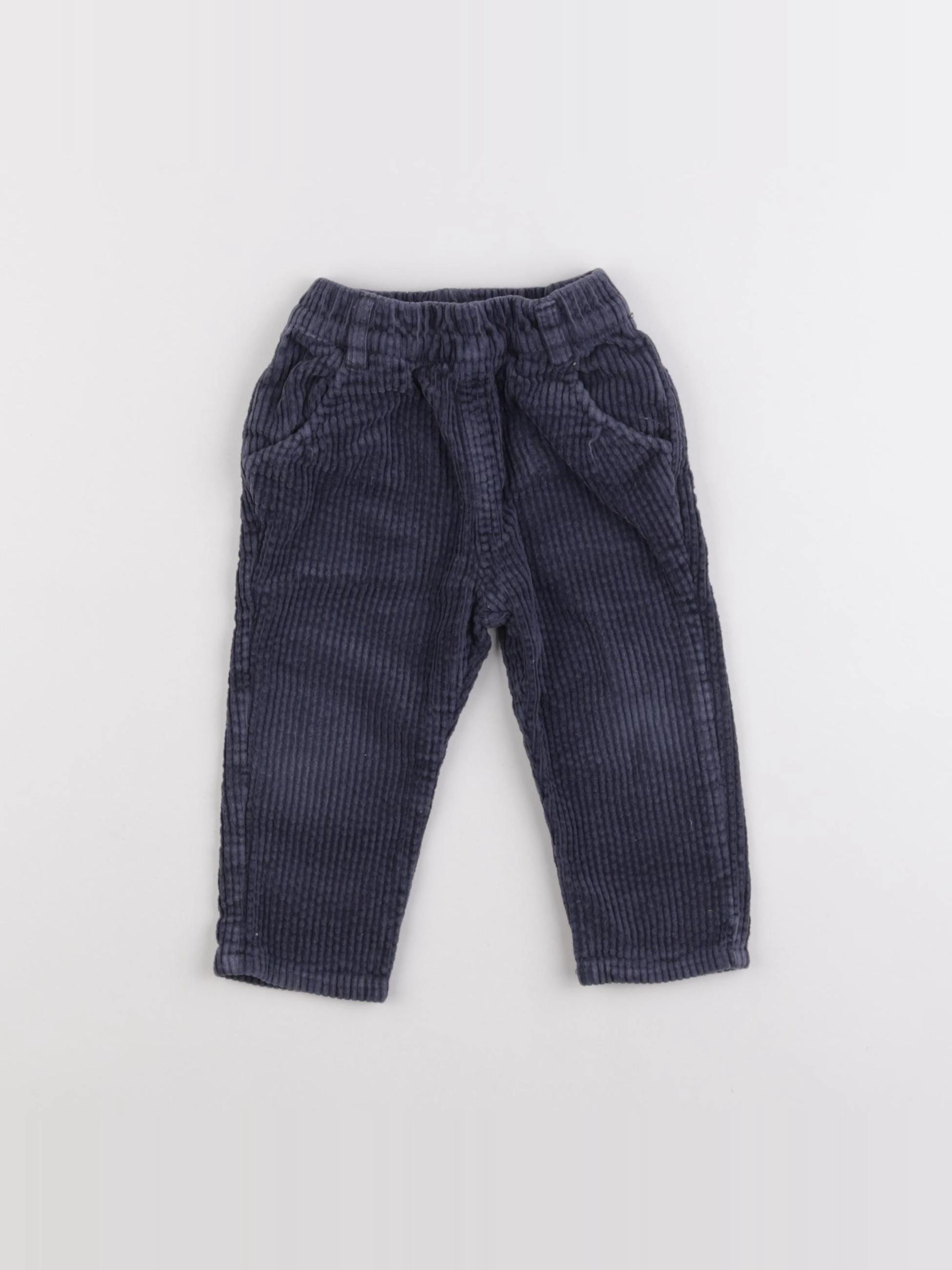 Boutchou - pantalon bleu - 12 mois