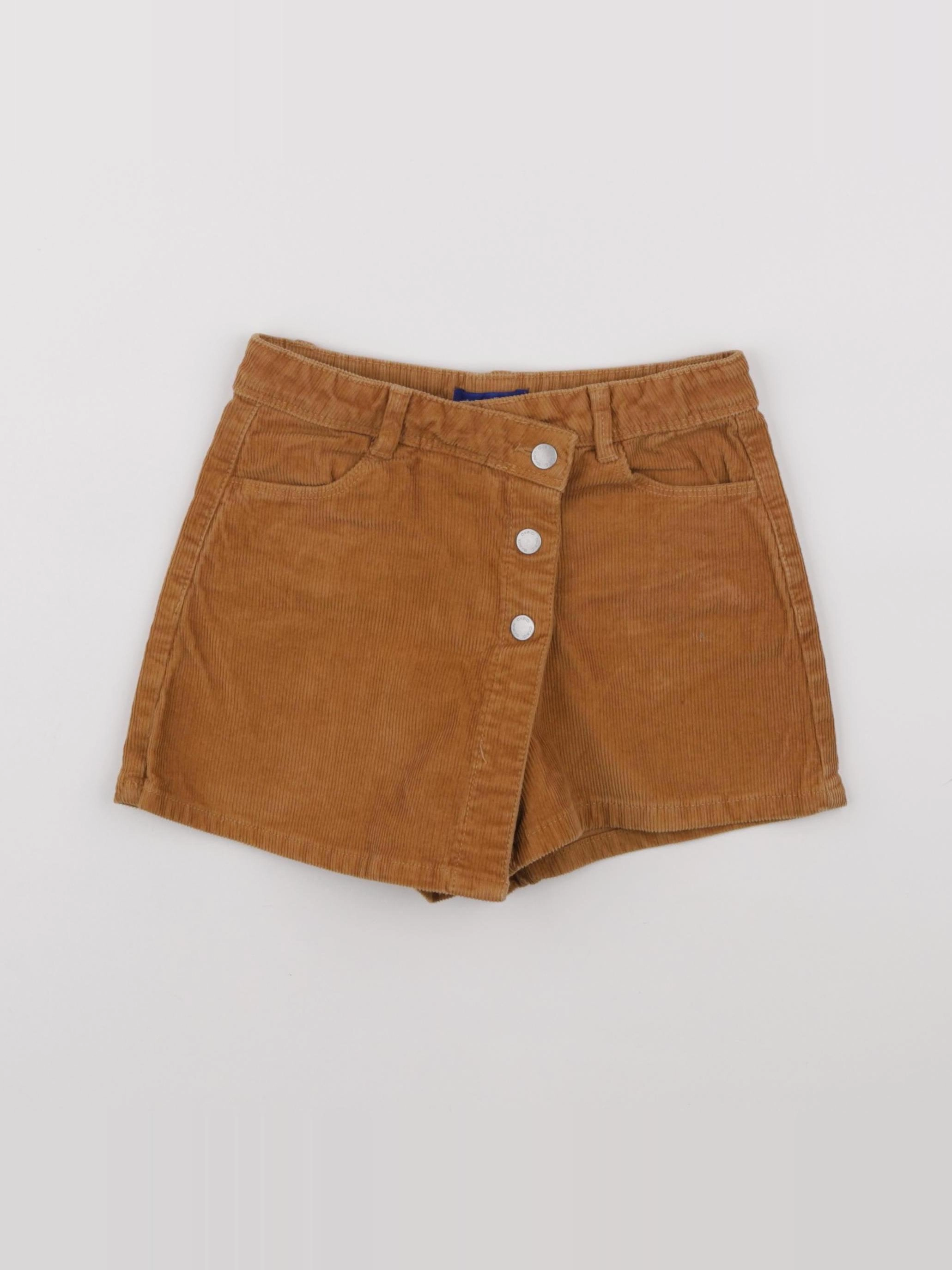 Okaidi - jupe short marron - 6 ans