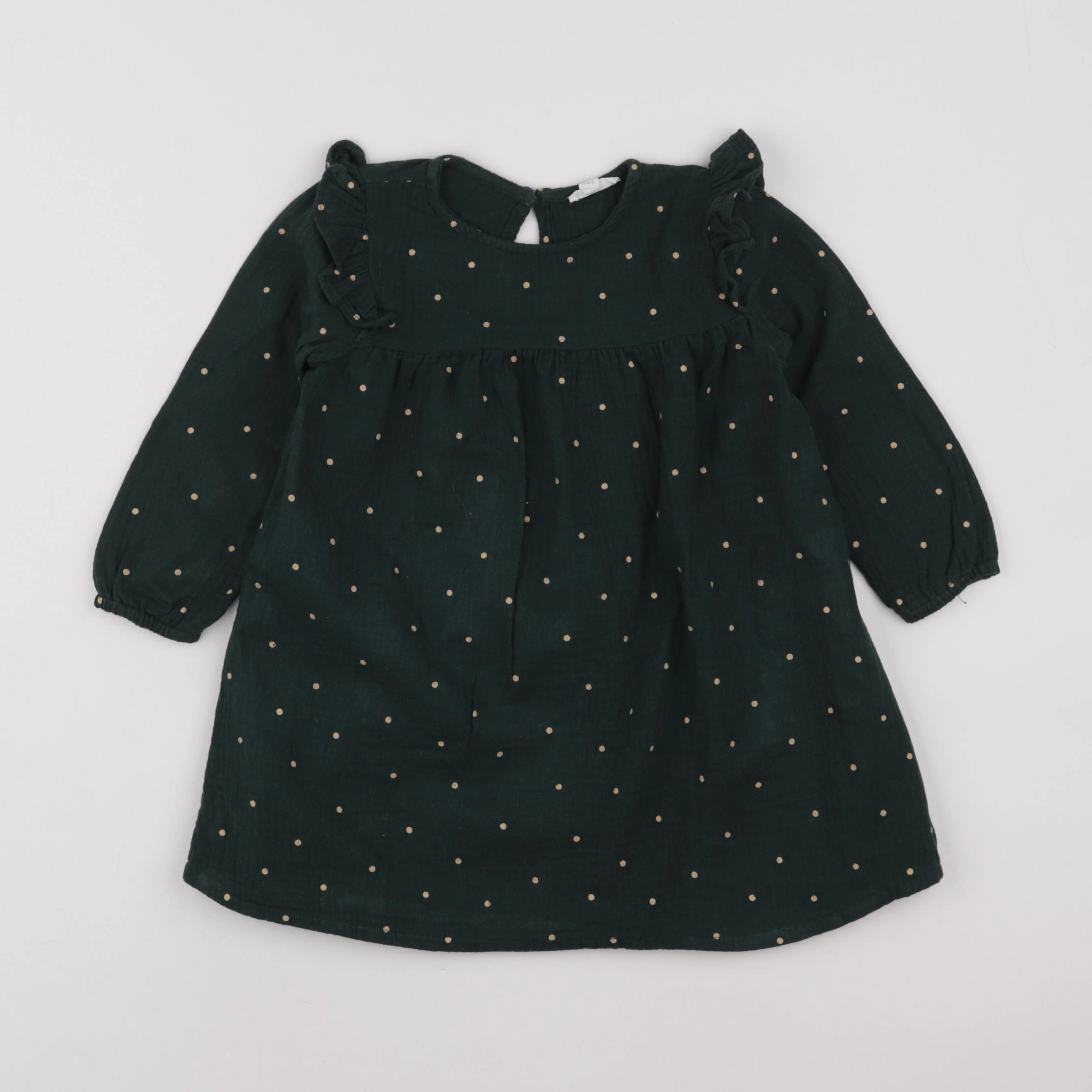 Vertbaudet - robe vert - 3 ans