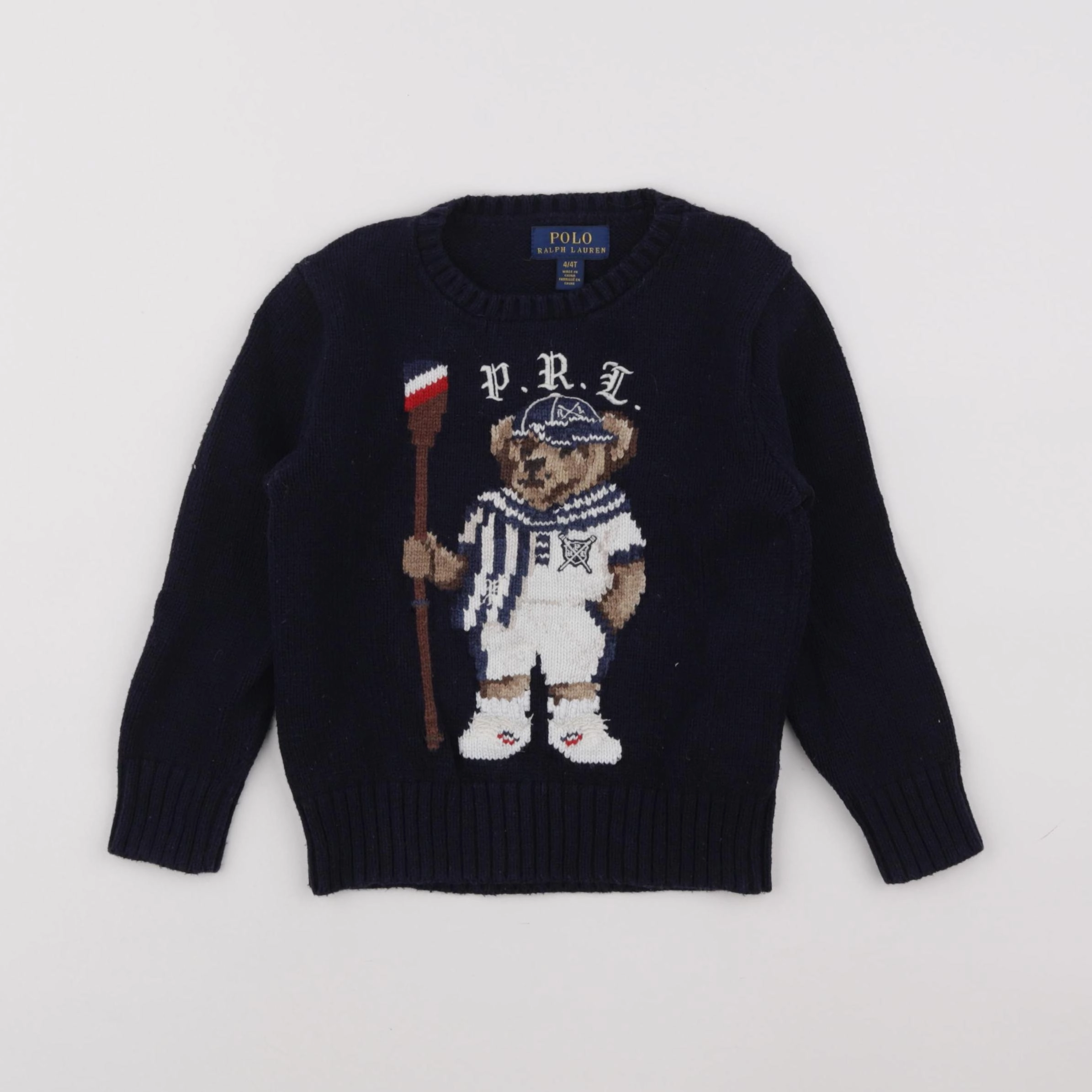 Ralph Lauren - pull bleu - 4 ans