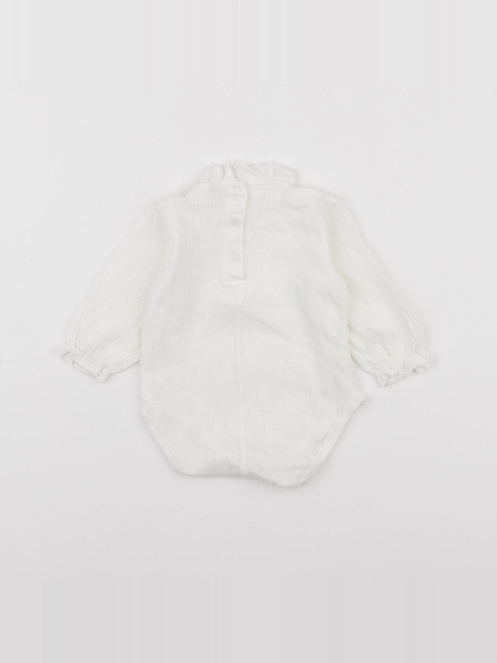 Zara - body à col blanc - 3/6 mois