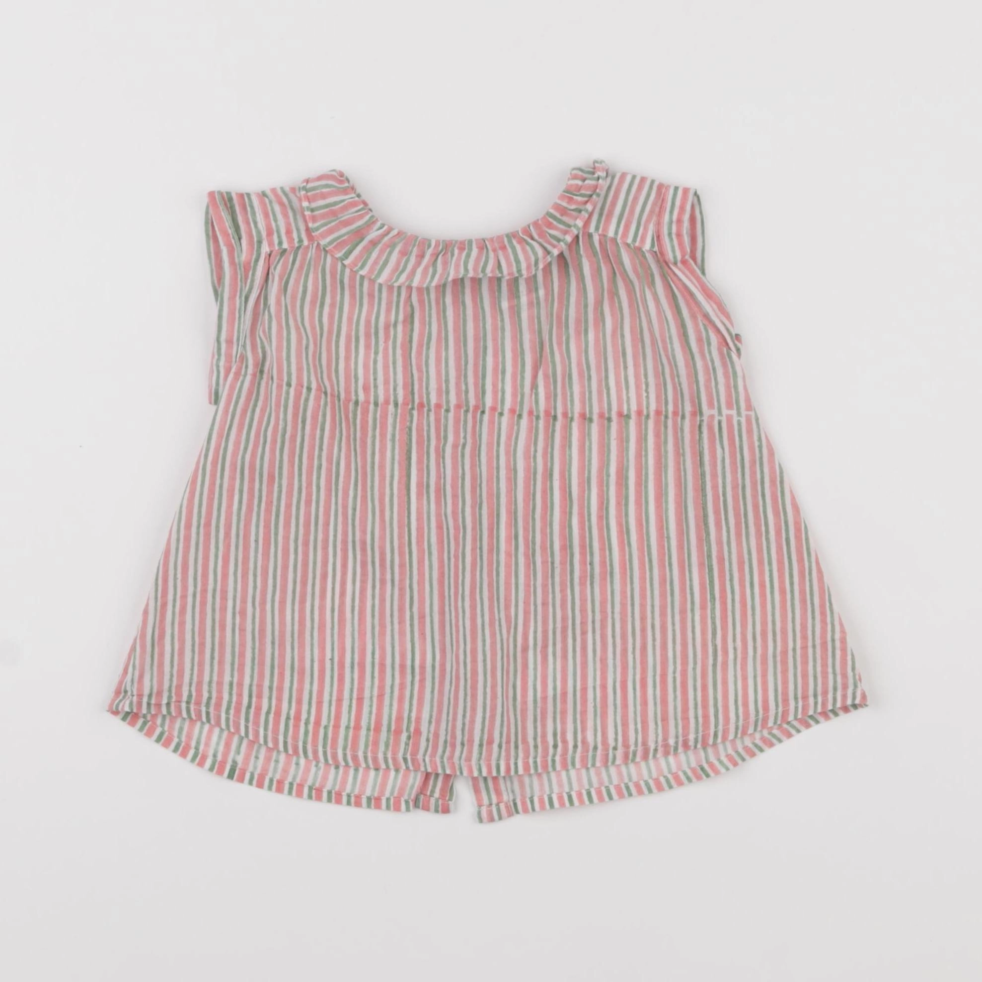 Bonton - blouse rose - 6 mois