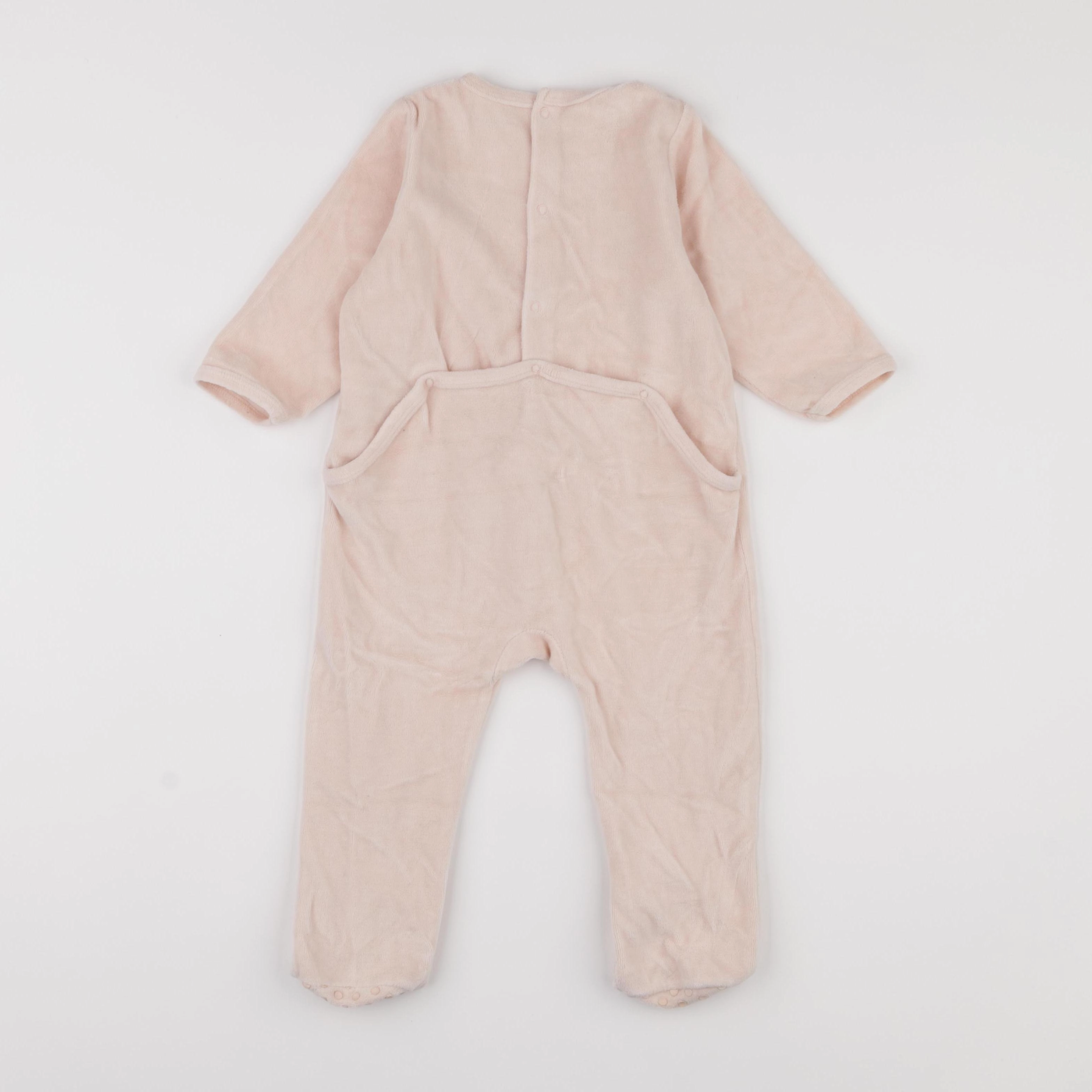 Vertbaudet - pyjama velours rose - 18 mois