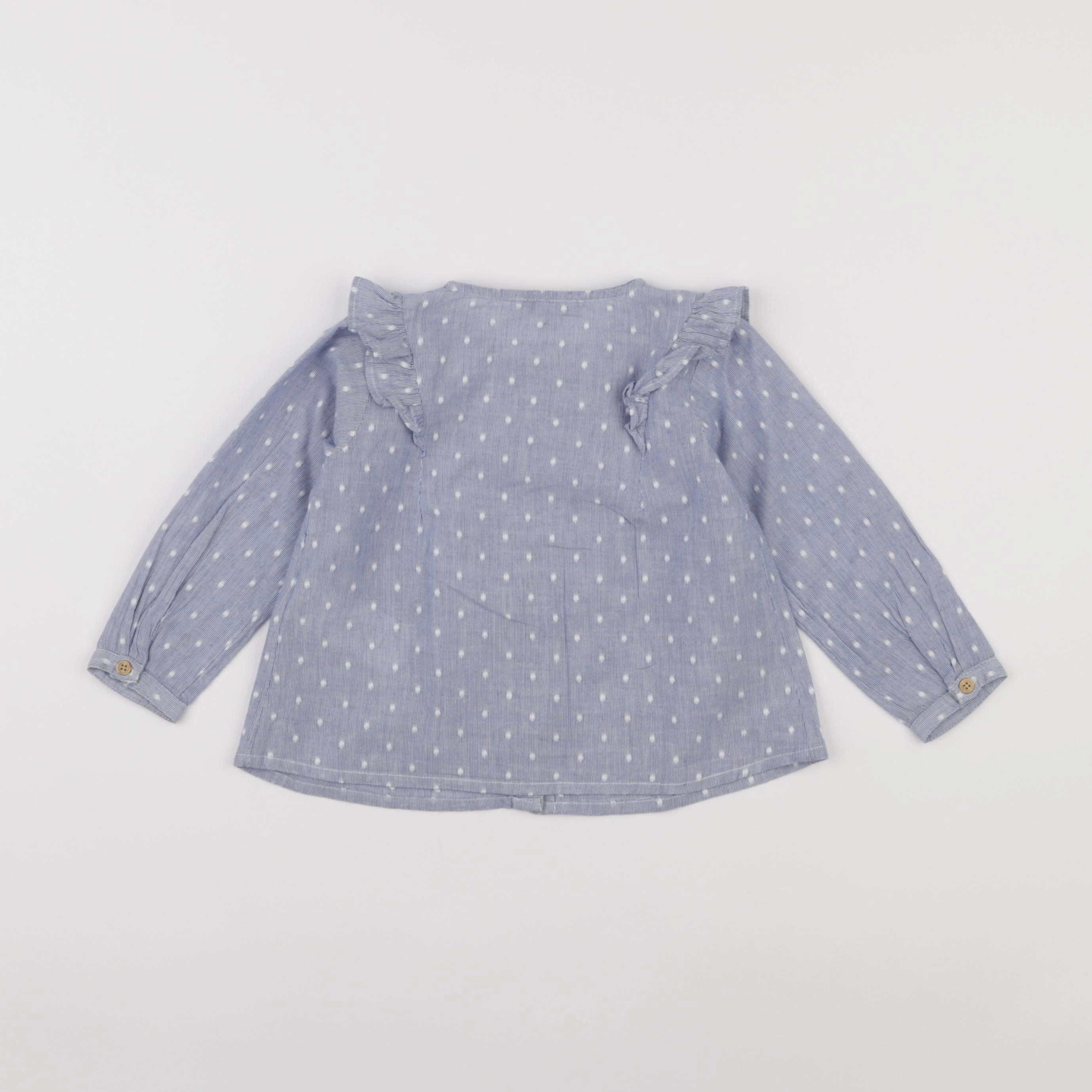 Vertbaudet - blouse bleu - 18 mois