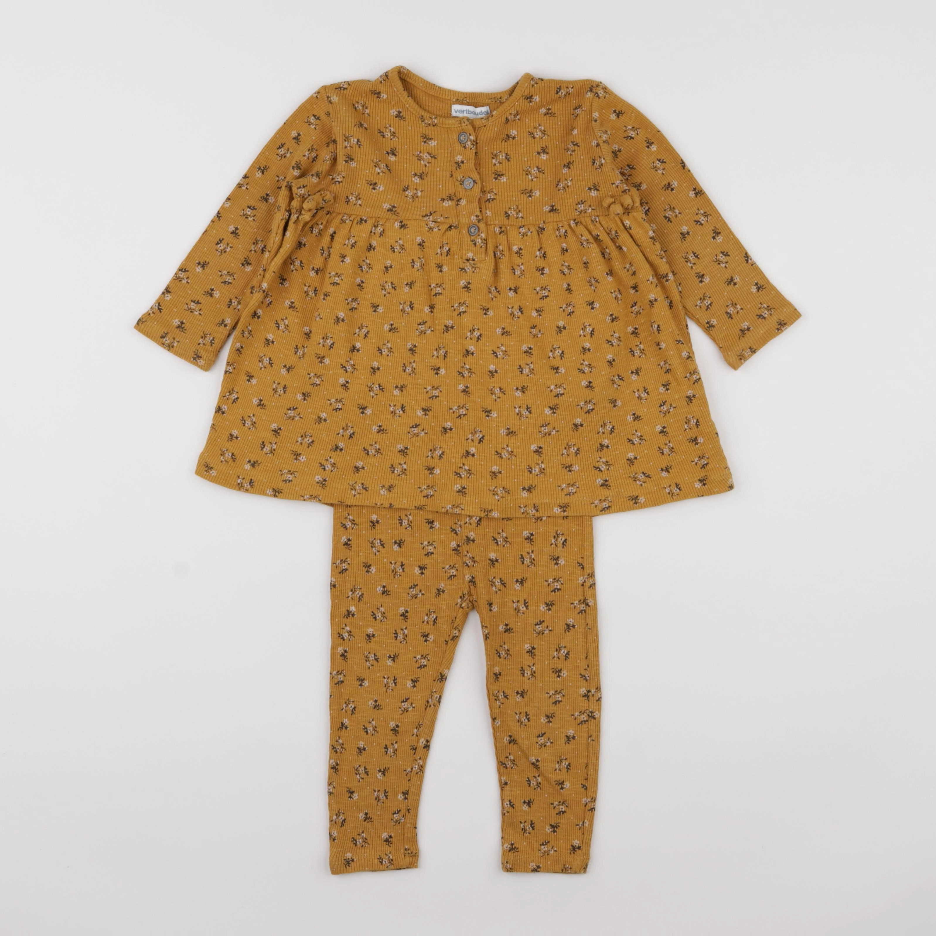 Vertbaudet - ensemble marron - 18 mois