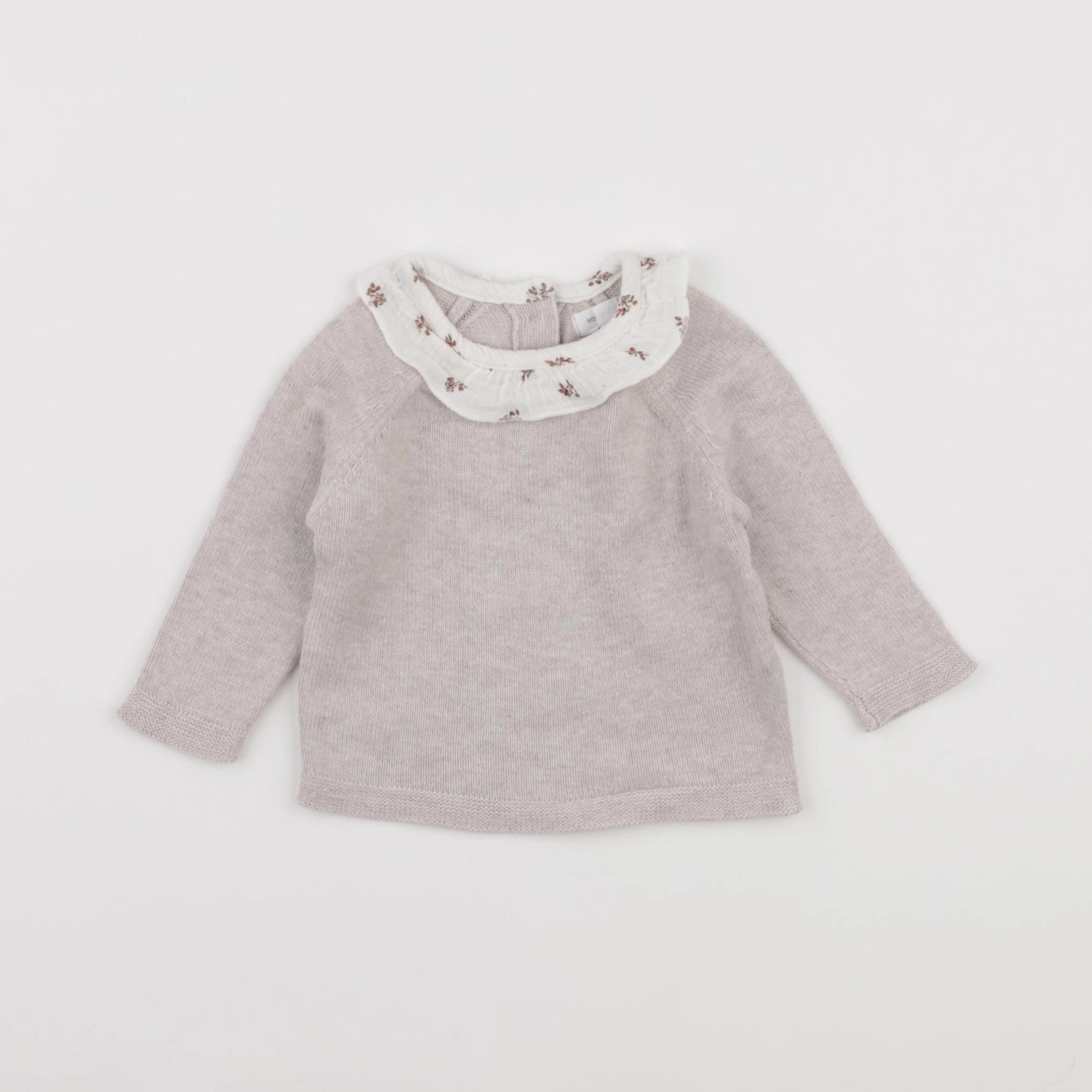 Vertbaudet - pull marron - 3 mois