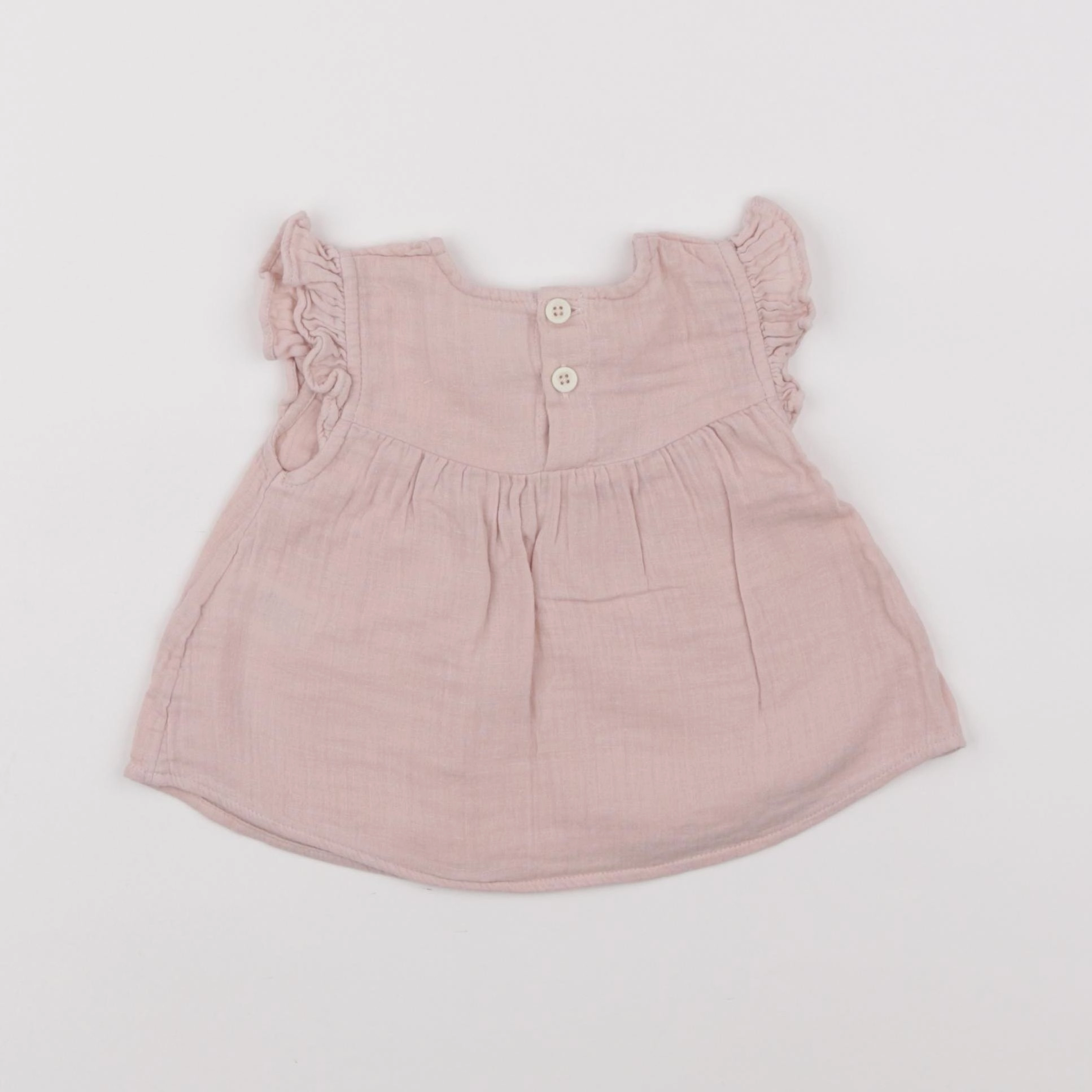 Petit Bateau - blouse rose - 6 mois