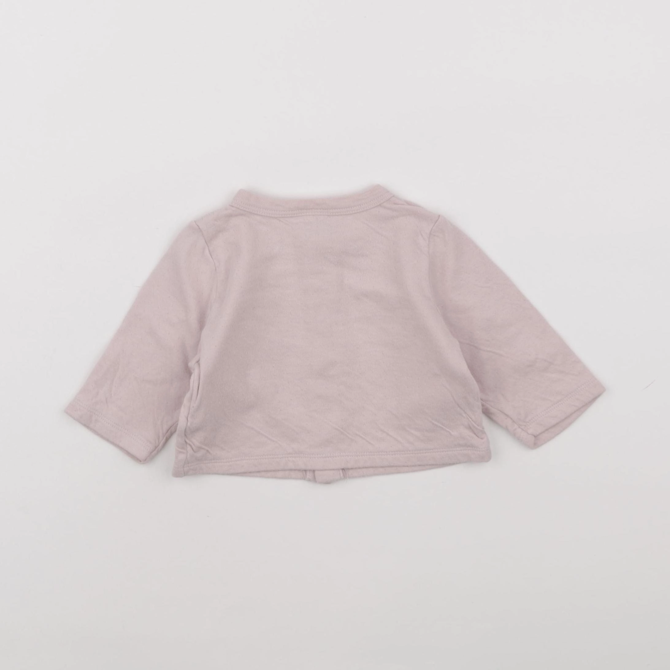 Petit Bateau - gilet rose - 6 mois
