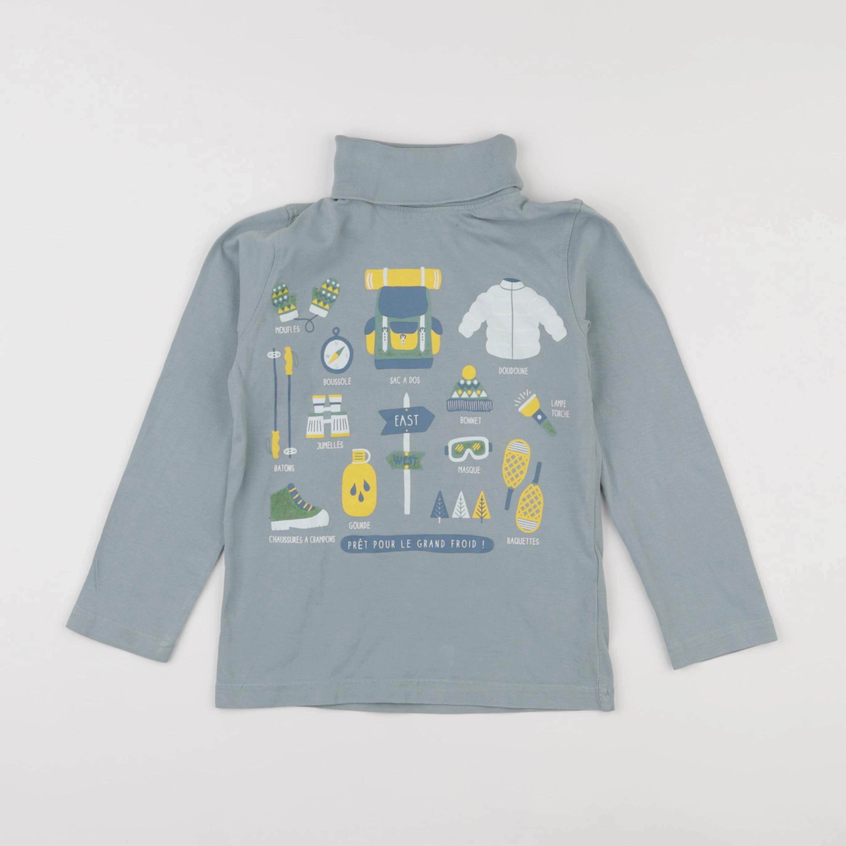Vertbaudet - sous-pull bleu - 6 ans