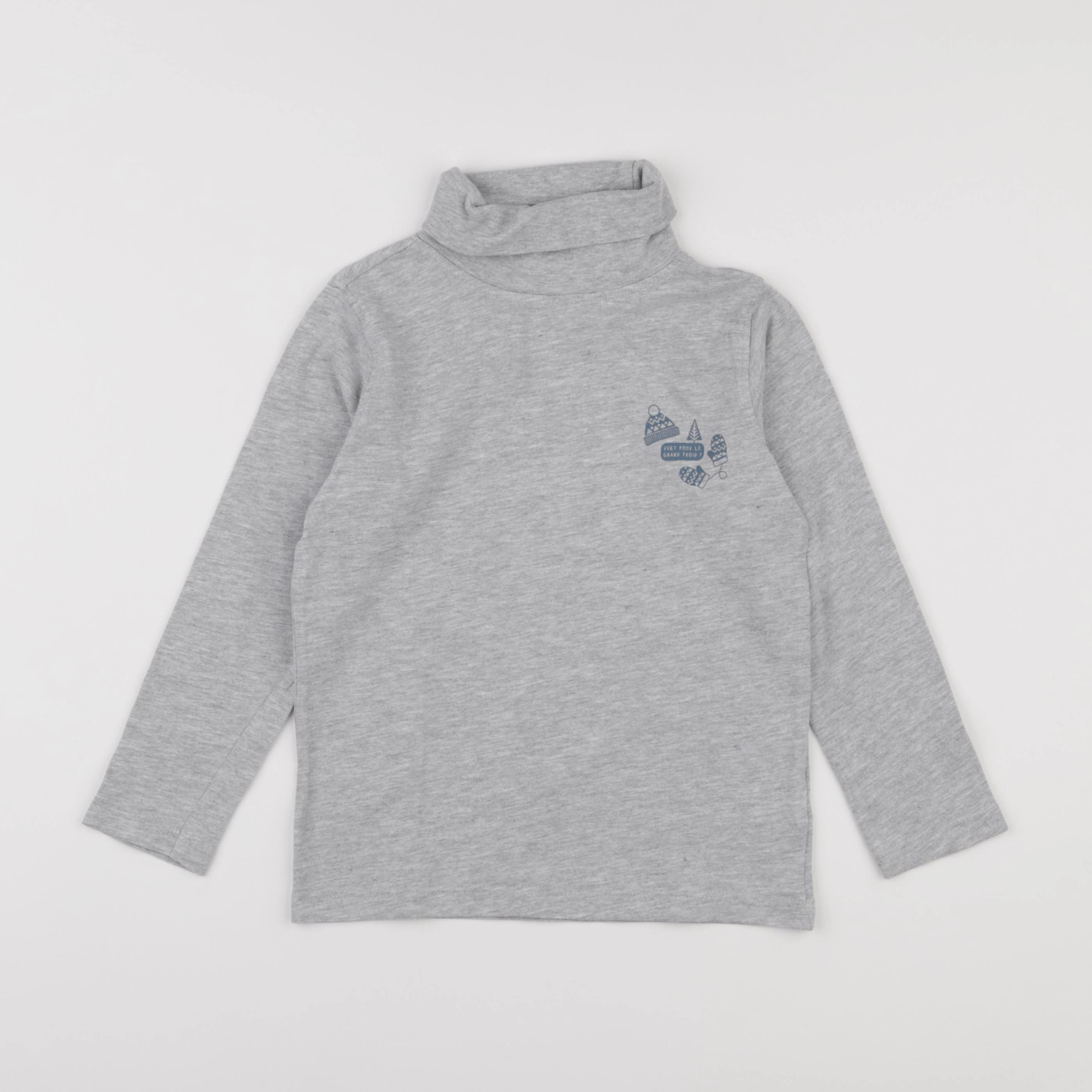 Vertbaudet - sous-pull gris - 6 ans