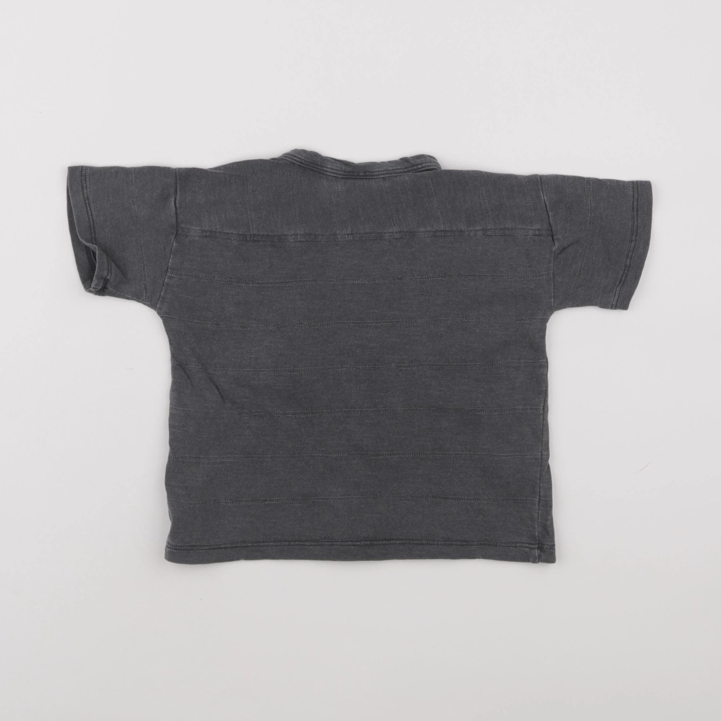 Zara - tee-shirt gris - 6/9 mois